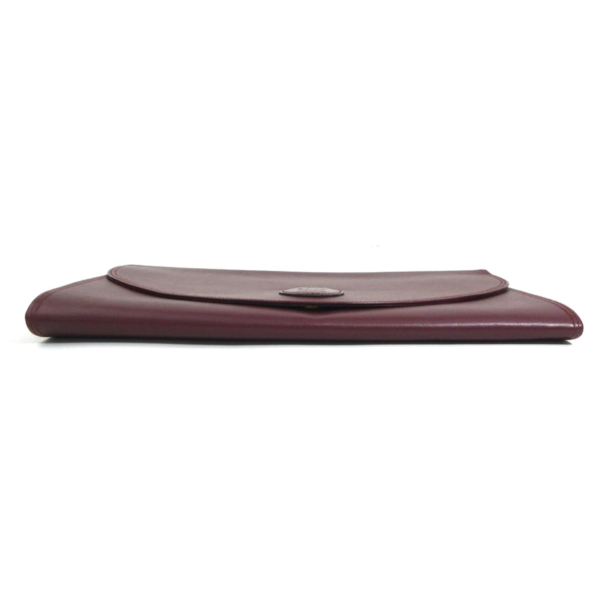 Cartier Burgundy Leather Clutch Bag (Pre-Owned)