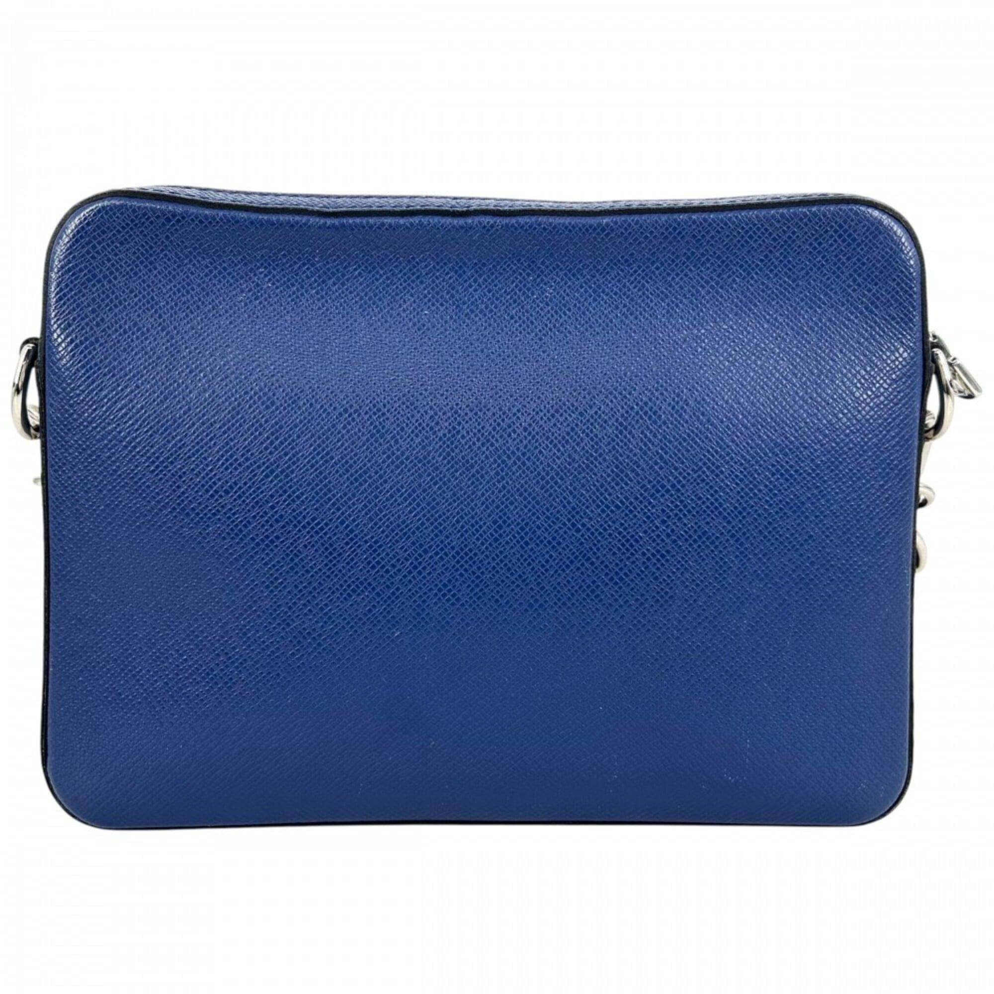 Louis Vuitton Taigarama Blue Cobalt Taigarama Shoulder Bag (Pre-Owned)