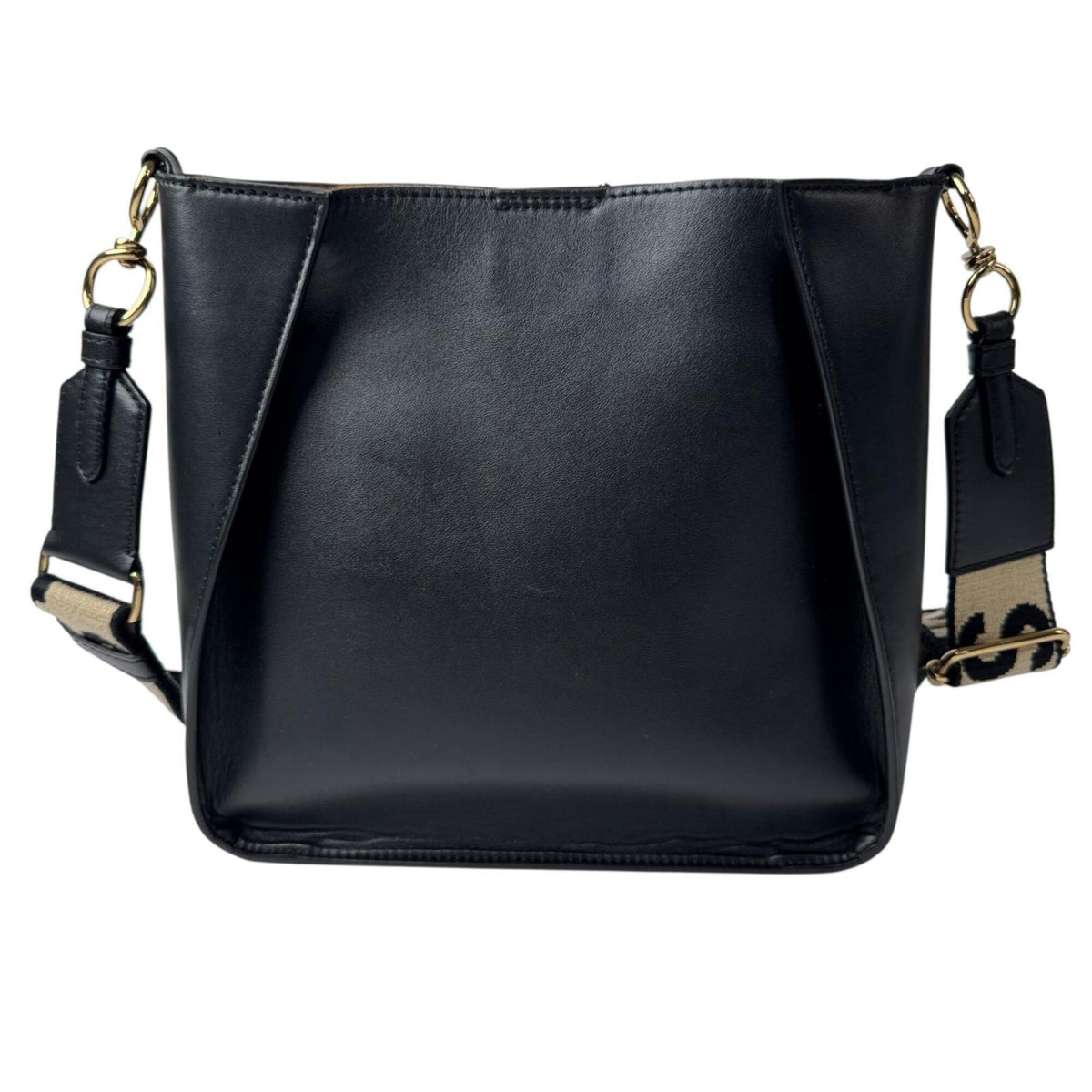 Stella Mccartney Black Leather Shoulder Bag (Pre-Owned)