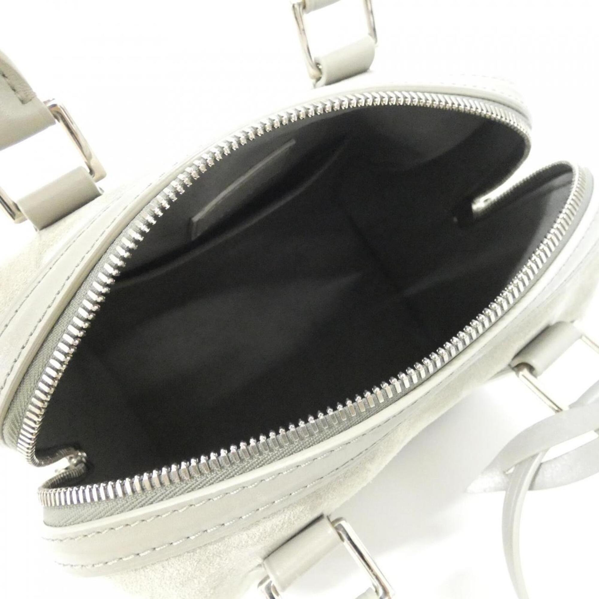 Louis Vuitton Gris Suede Boston Bag (Pre-Owned)
