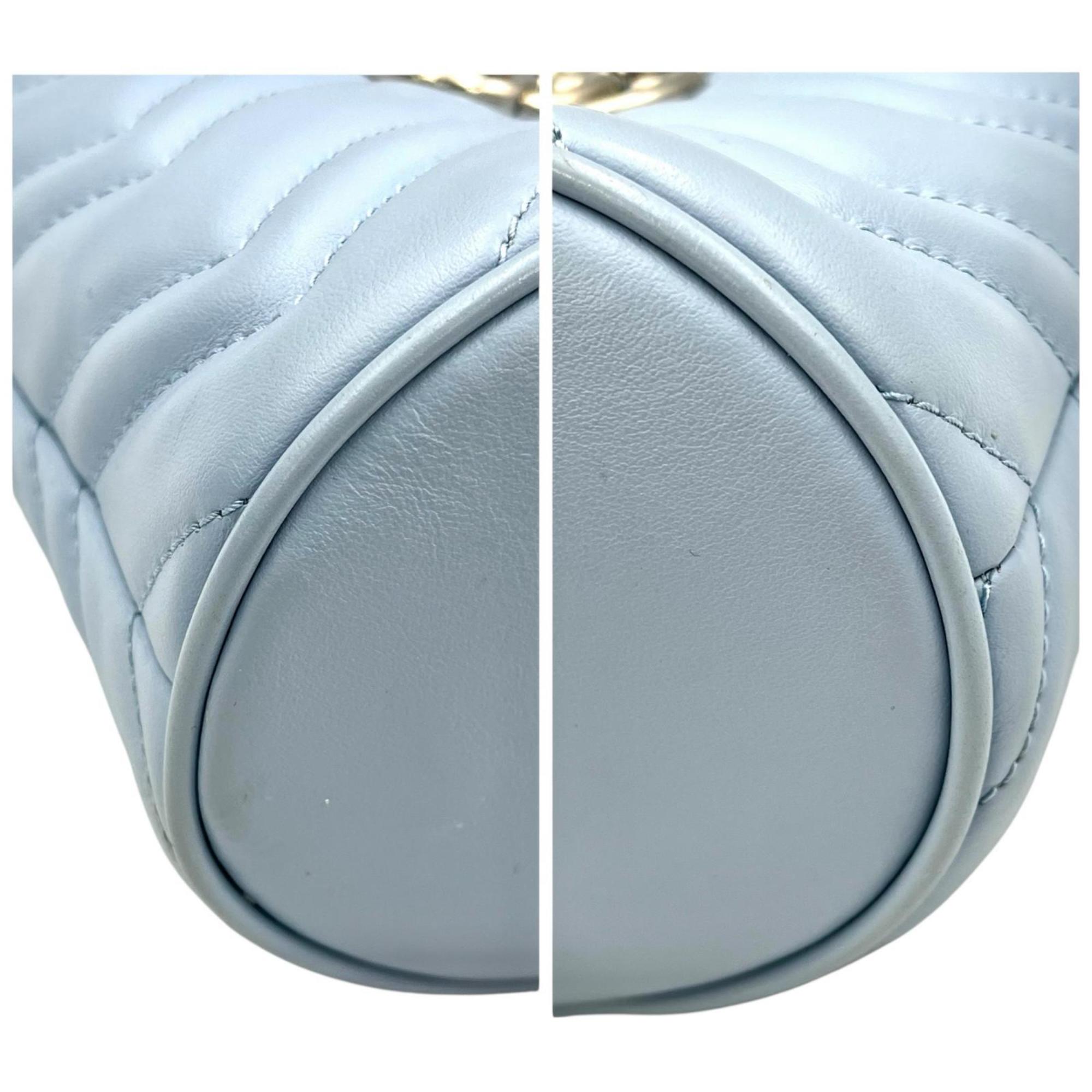 Gucci Blue Leather Shoulder Bag (Pre-Owned)
