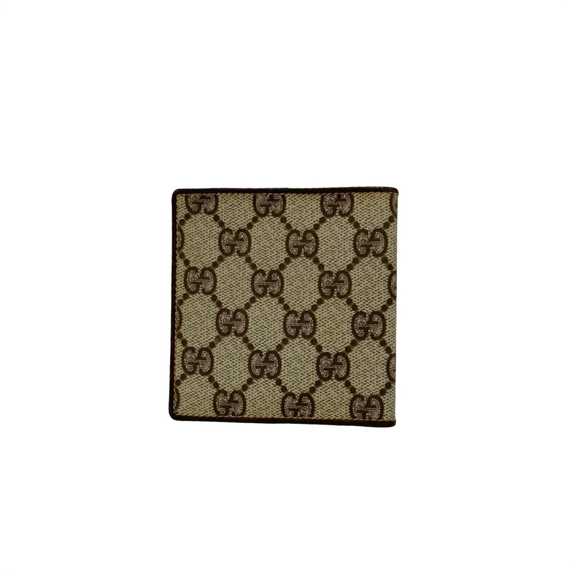 Gucci Brown Leather Pvc Wallet (Bi-Fold) (Pre-Owned)