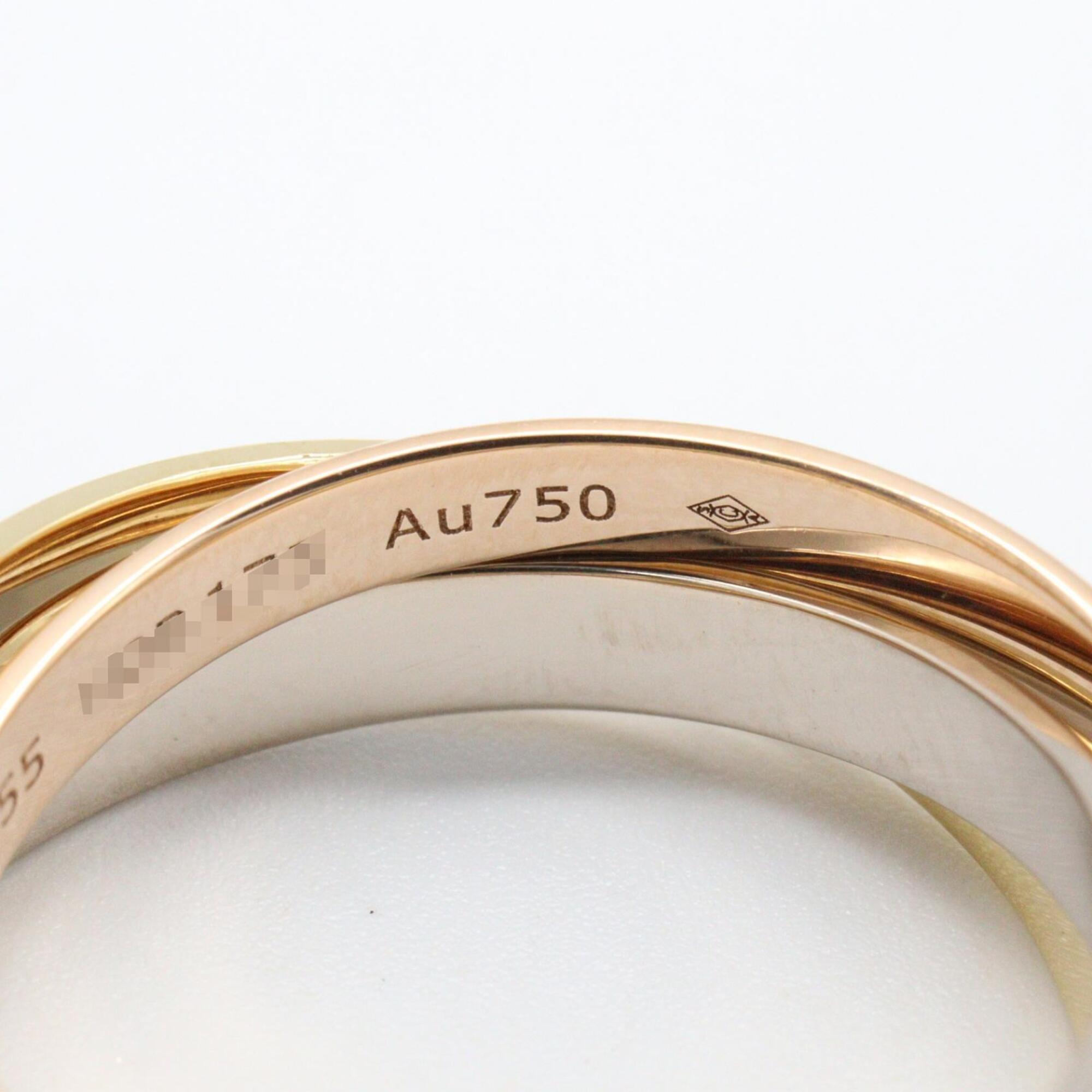 Cartier Gold Silver Yellow Gold (18K) Pink Gold (18K) White Gold (18K) Band Ring (Pre-Owned)
