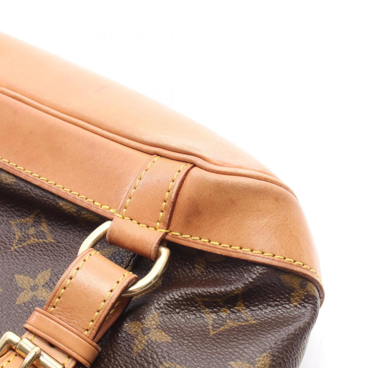 Louis Vuitton Monogram Brown Coated Canvas Leather Backpack (Pre-Owned)