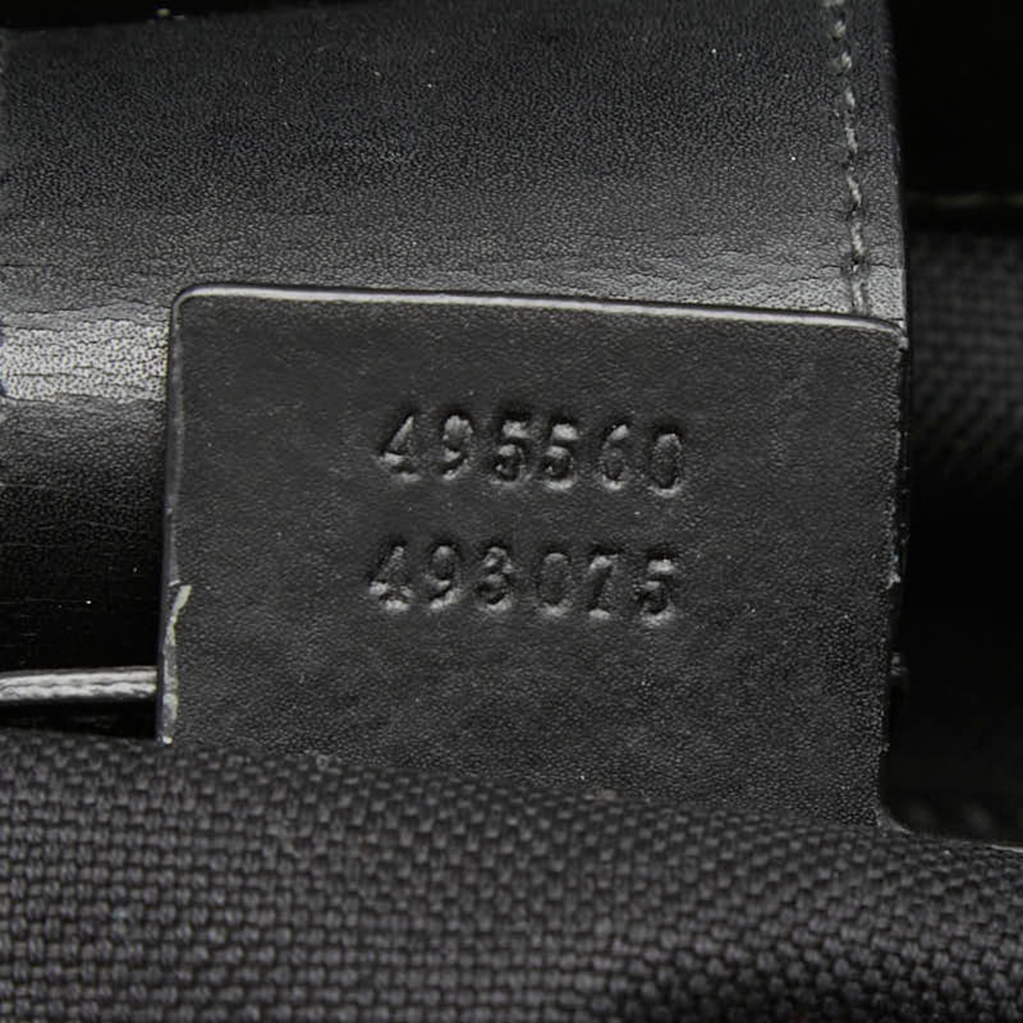 Gucci Black Gray Pvc Leather Tote Bag (Pre-Owned)