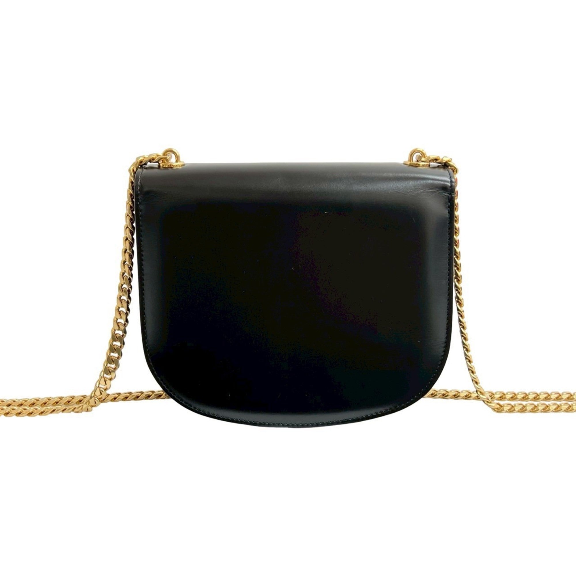 Celine Black Leather Pochette Shoulder Bag (Pre-Owned)