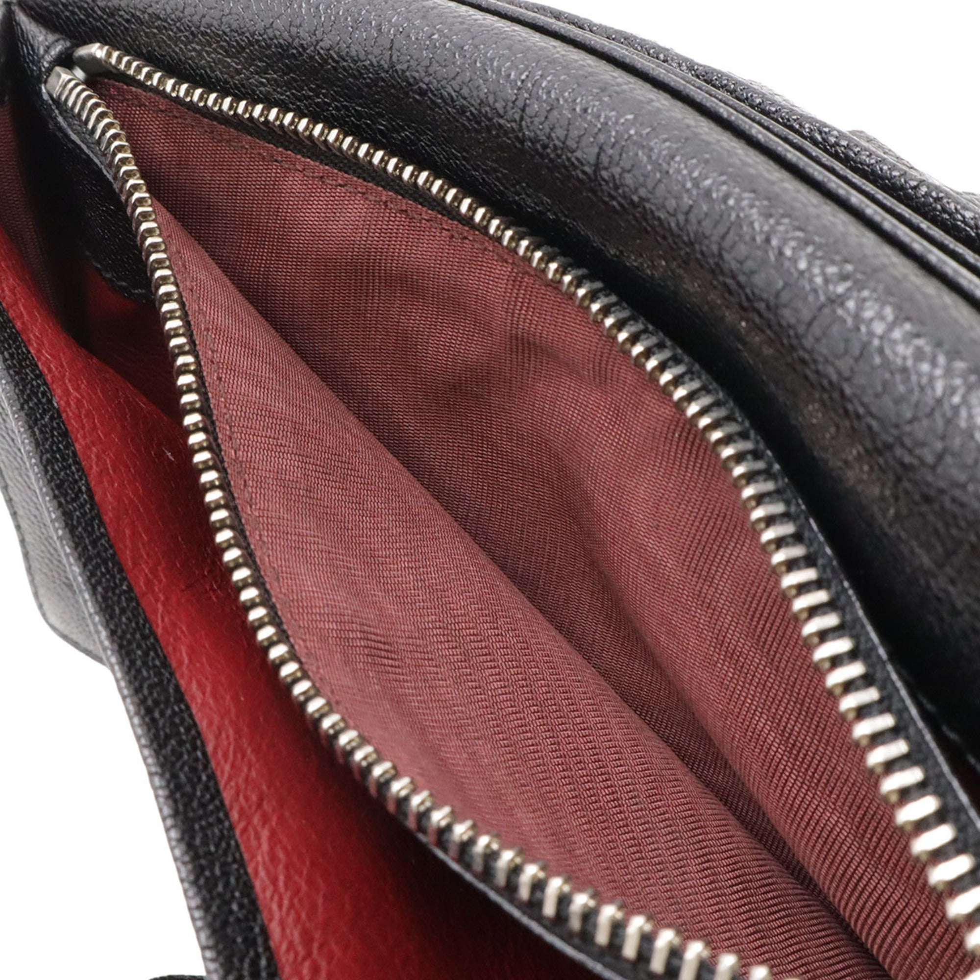 Bvlgari Black Leather Long Wallet (Bi-Fold) (Pre-Owned)