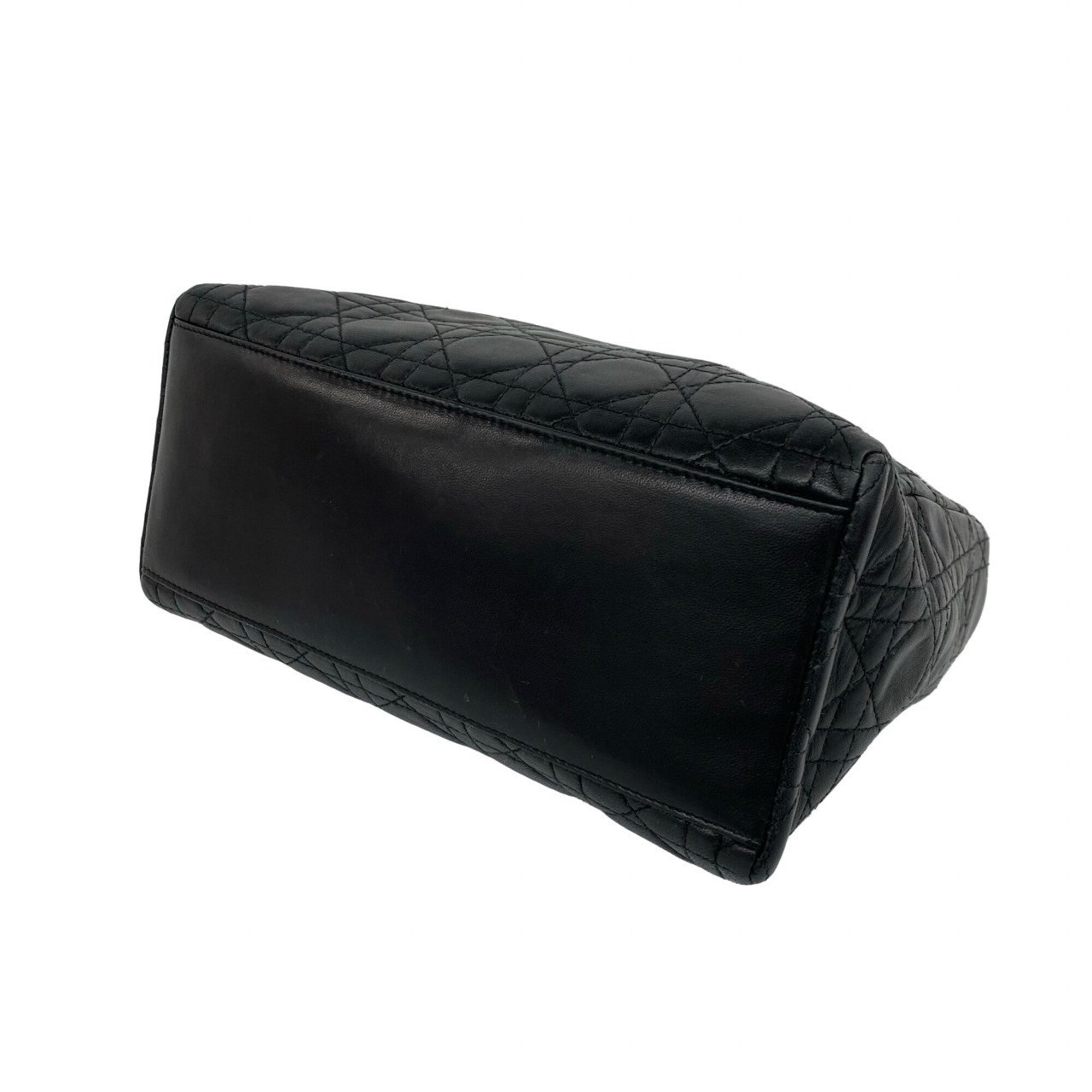 Christian Dior Black Leather Handbag (Pre-Owned)