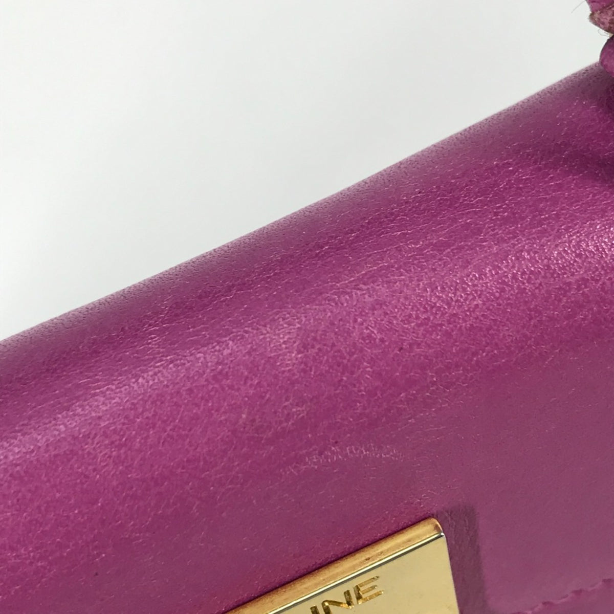 Celine Purple Leather Handbag (Pre-Owned)