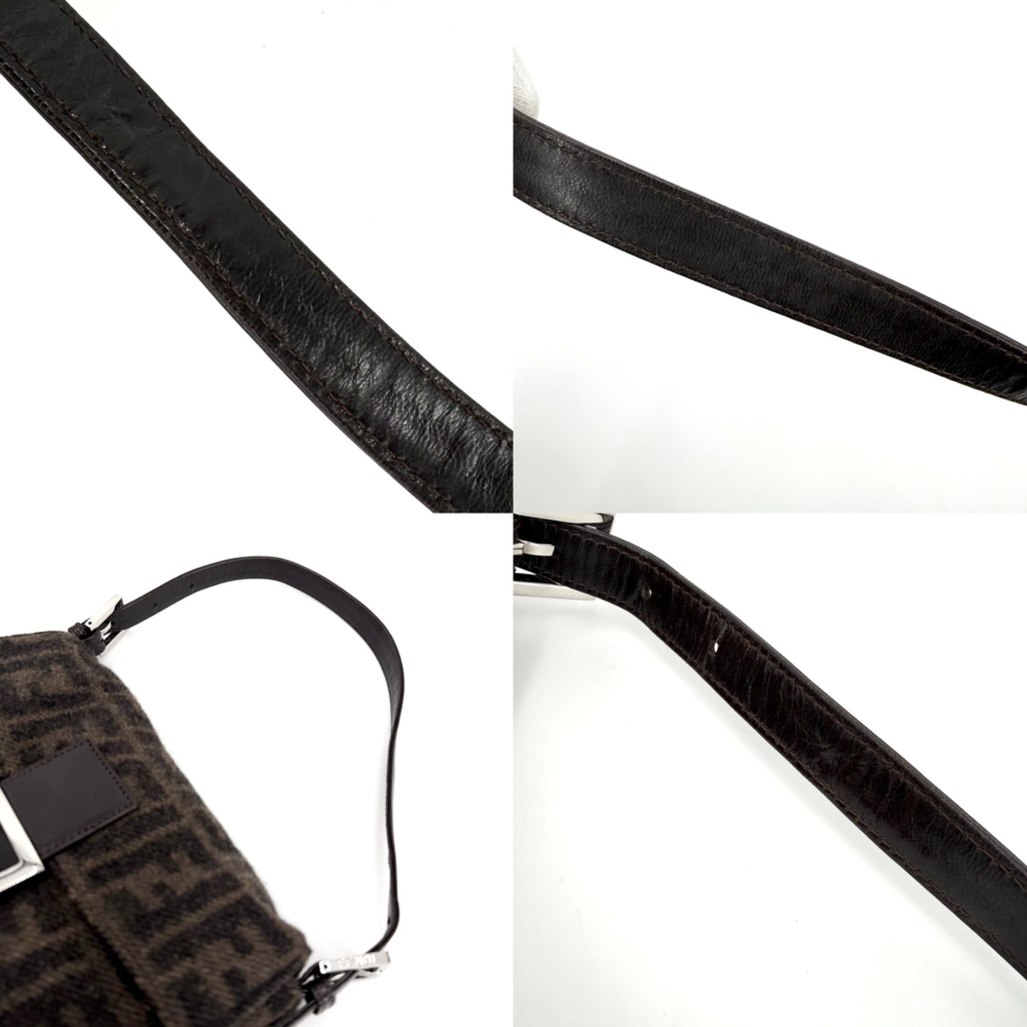 Fendi Brown Wool Handbag (Pre-Owned)