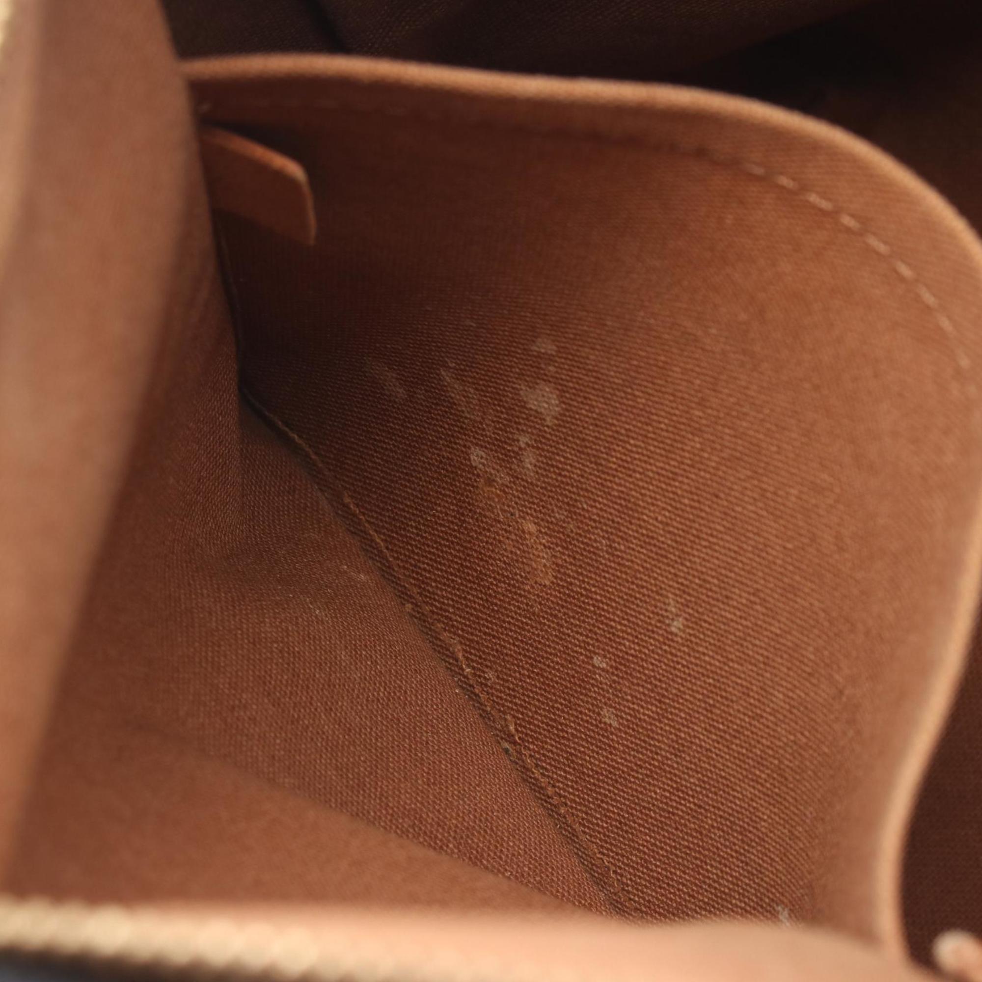 Louis Vuitton Brown Monogram Coated Canvas Leather Handbag (Pre-Owned)