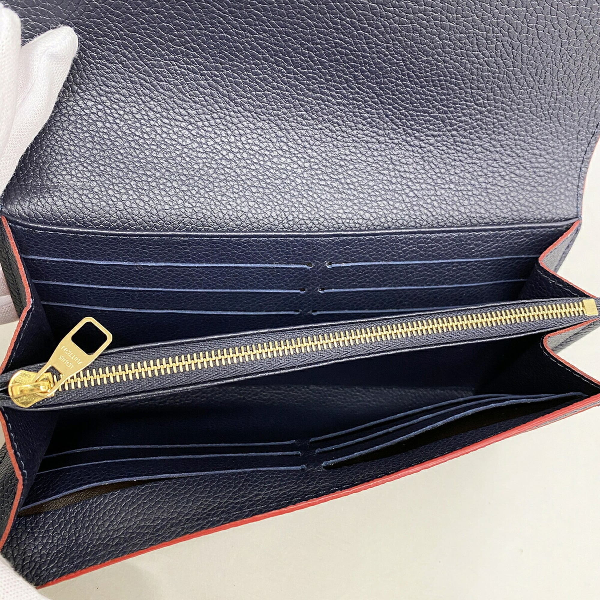 Louis Vuitton Marine Rouge Long Wallet (Bi-Fold) (Pre-Owned)