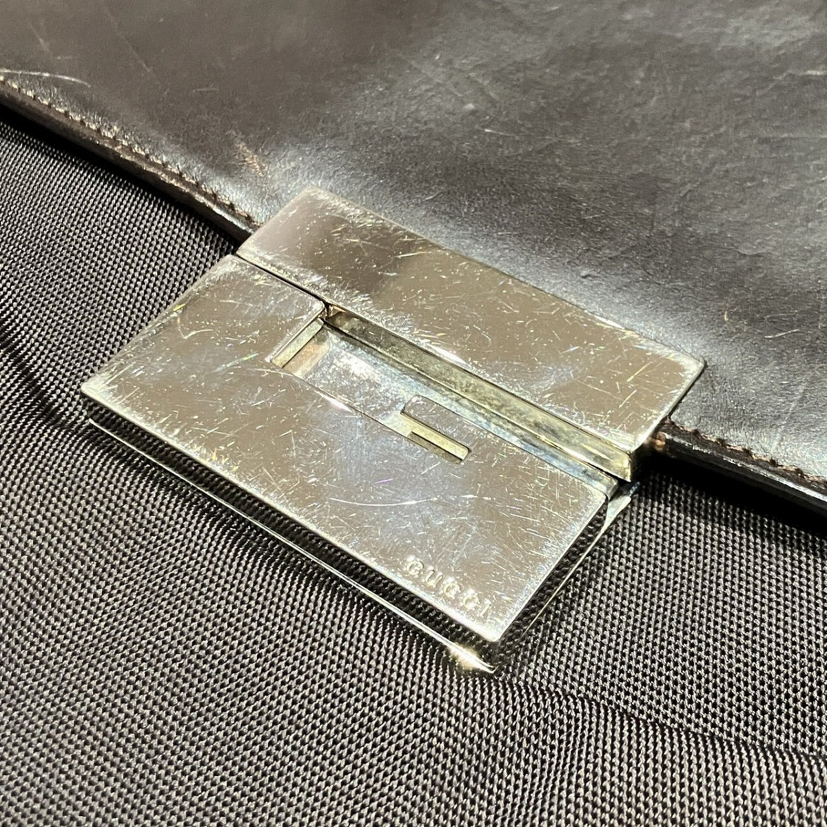 Gucci Brown Pvc Leather Shoulder Bag (Pre-Owned)