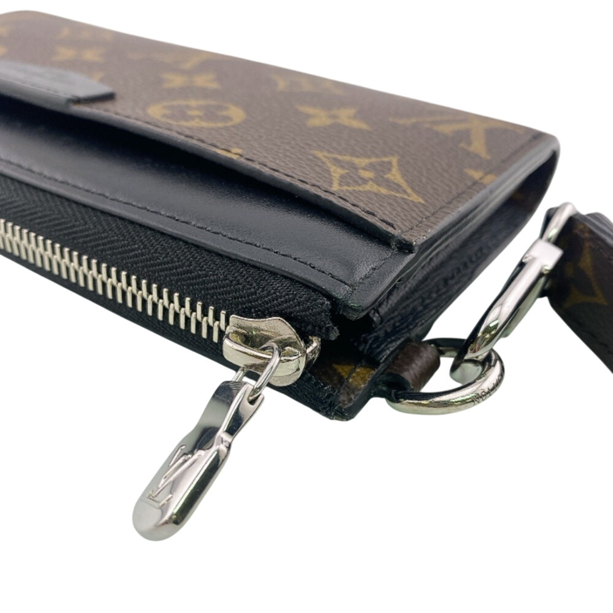 Louis Vuitton Brown Monogram Canvas Leather Long Wallet (Bi-Fold) (Pre-Owned)