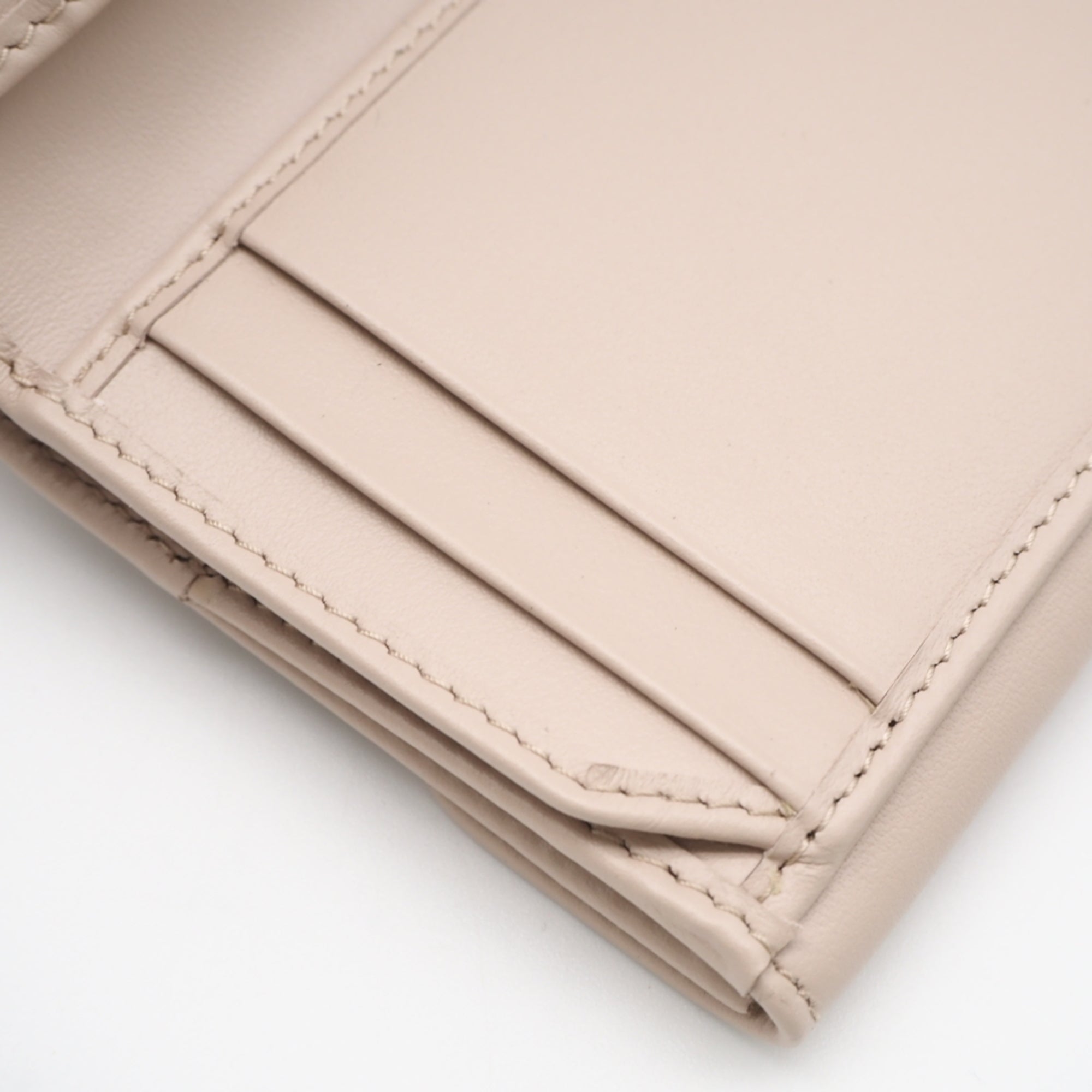 Prada Pink Leather Wallet (Tri-Fold) (Pre-Owned)