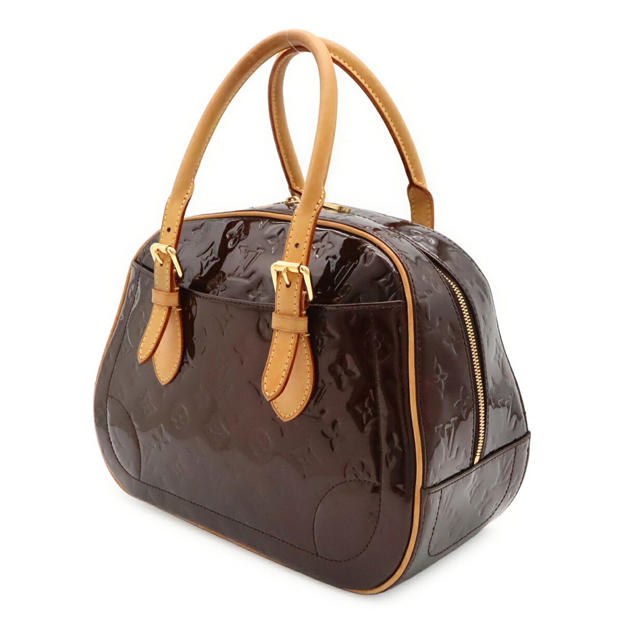 Louis Vuitton Amarante Leather Handbag Tote Bag (Pre-Owned)