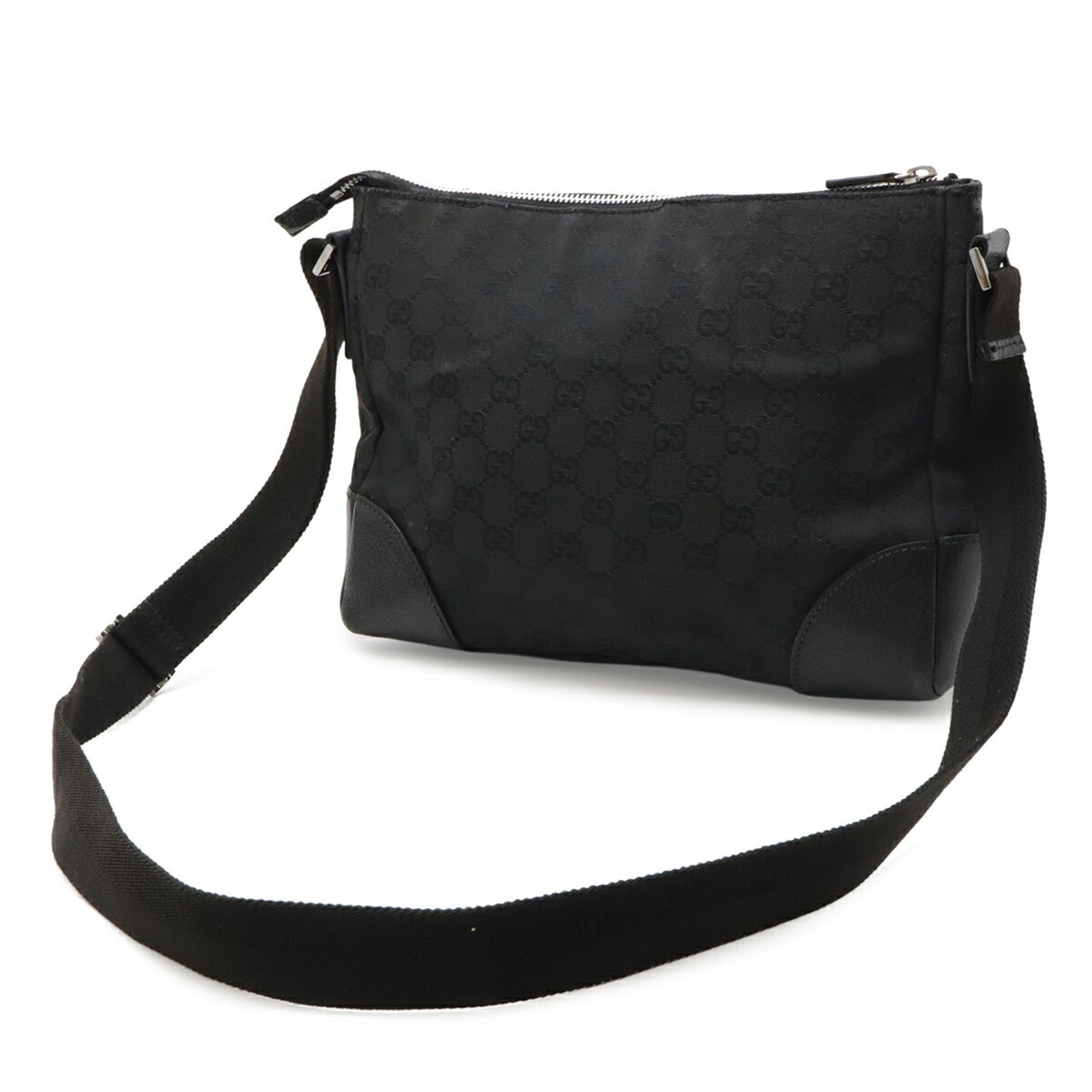Gucci Gg Canvas Black Gg Canvas Handbag Shoulder Bag (Pre-Owned)