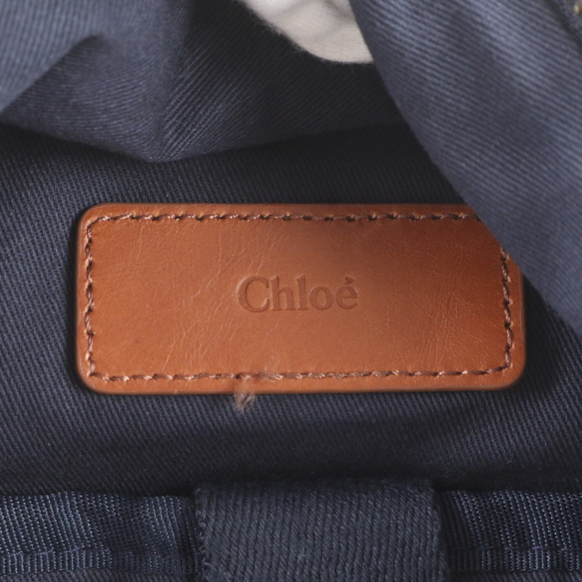 Chloé Navy Backpack Shoulder Bag (Pre-Owned)