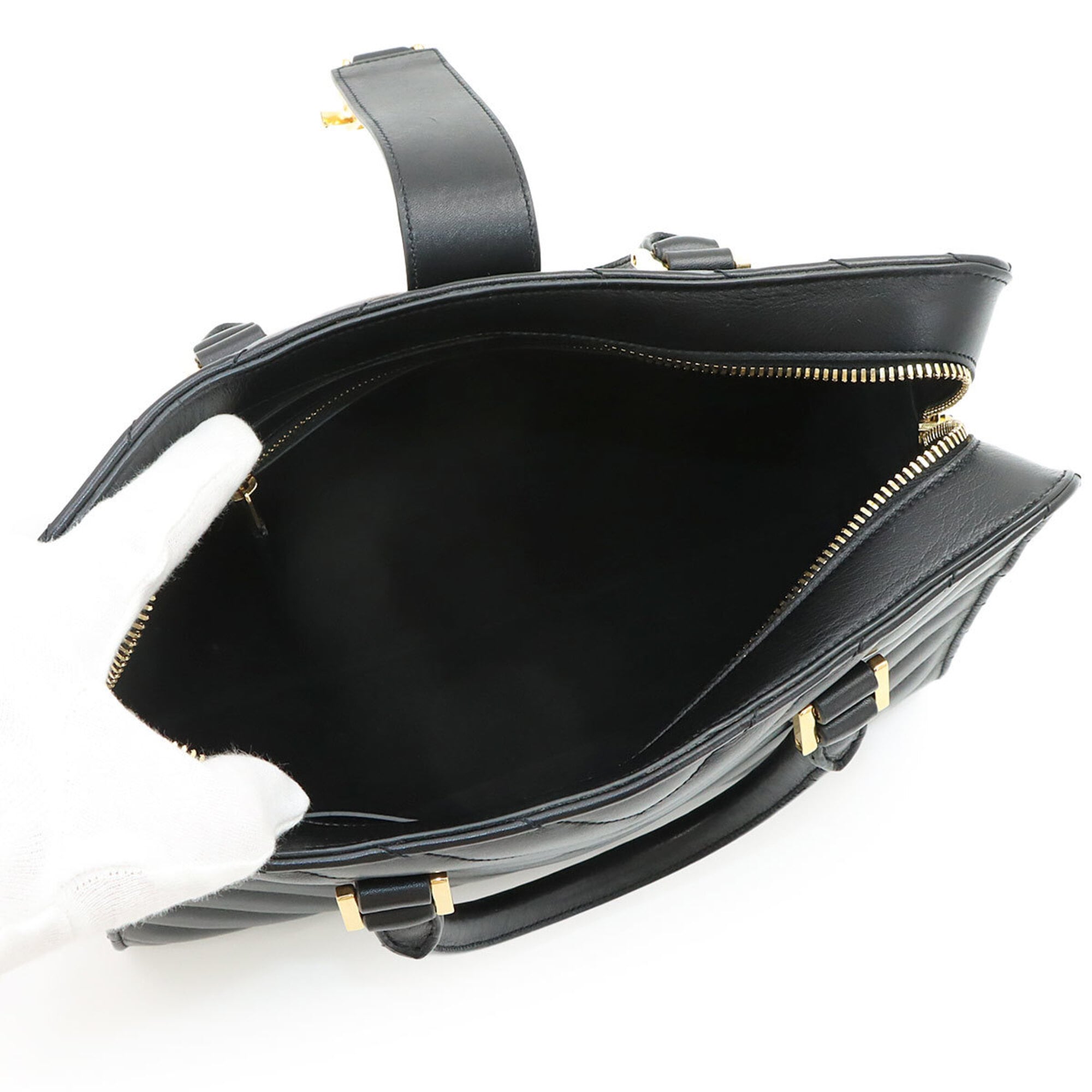 Saint Laurent Black Leather Handbag (Pre-Owned)