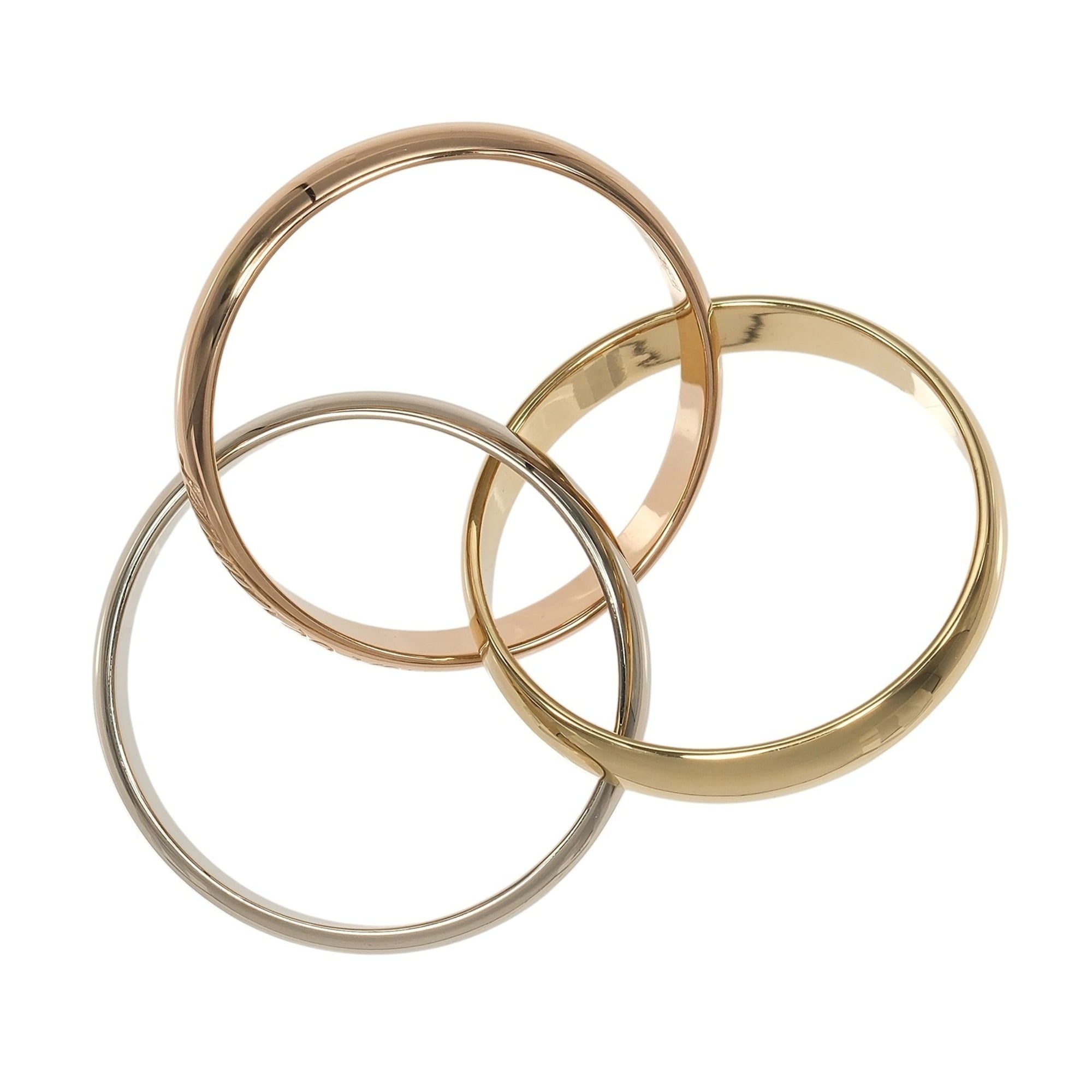 Cartier Trinity Yellow Gold (18K) Pink Gold (18K) White Gold (18K) Band Ring (Pre-Owned)