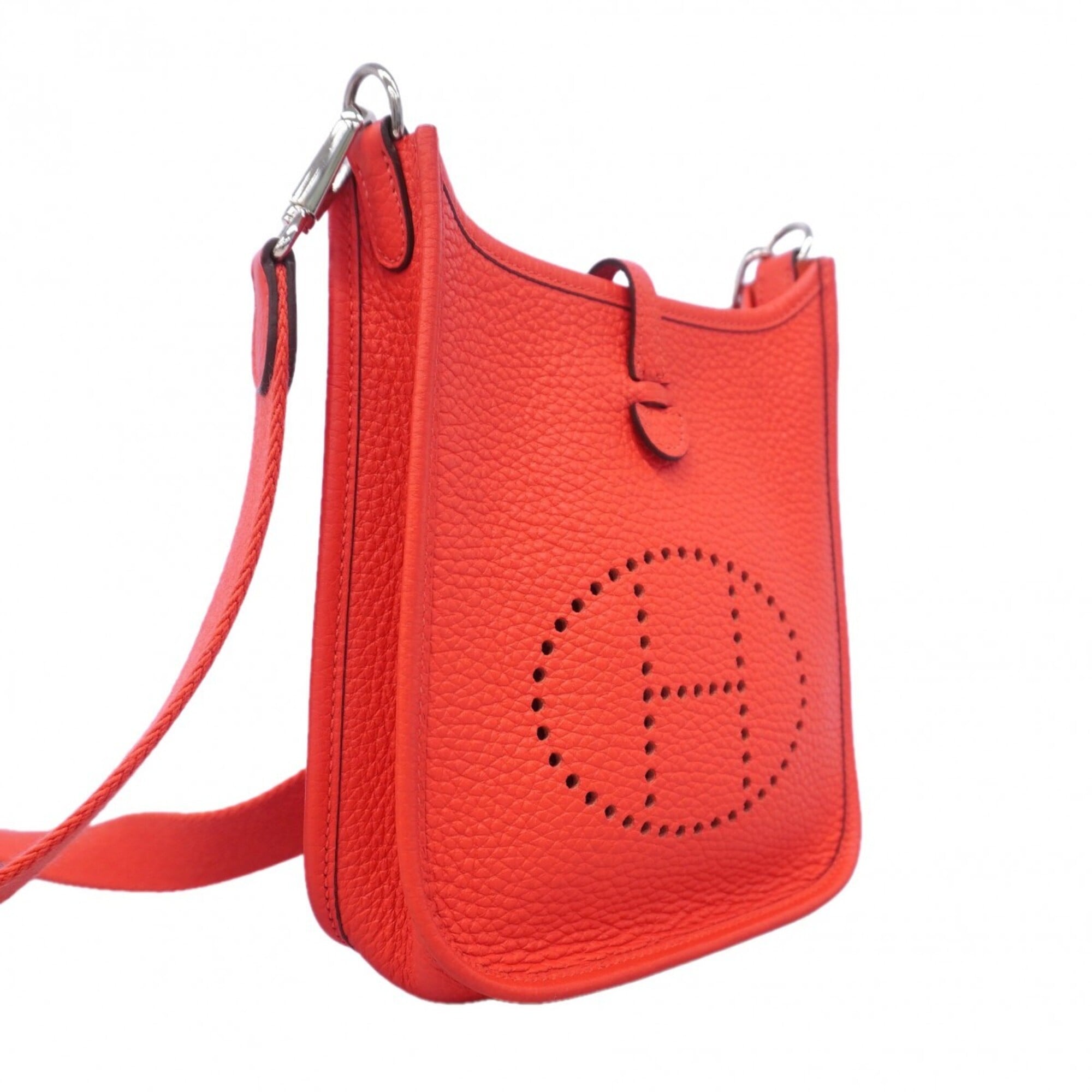 Hermes Pink Taurillon Clemence Leather Shoulder Bag (Pre-Owned)