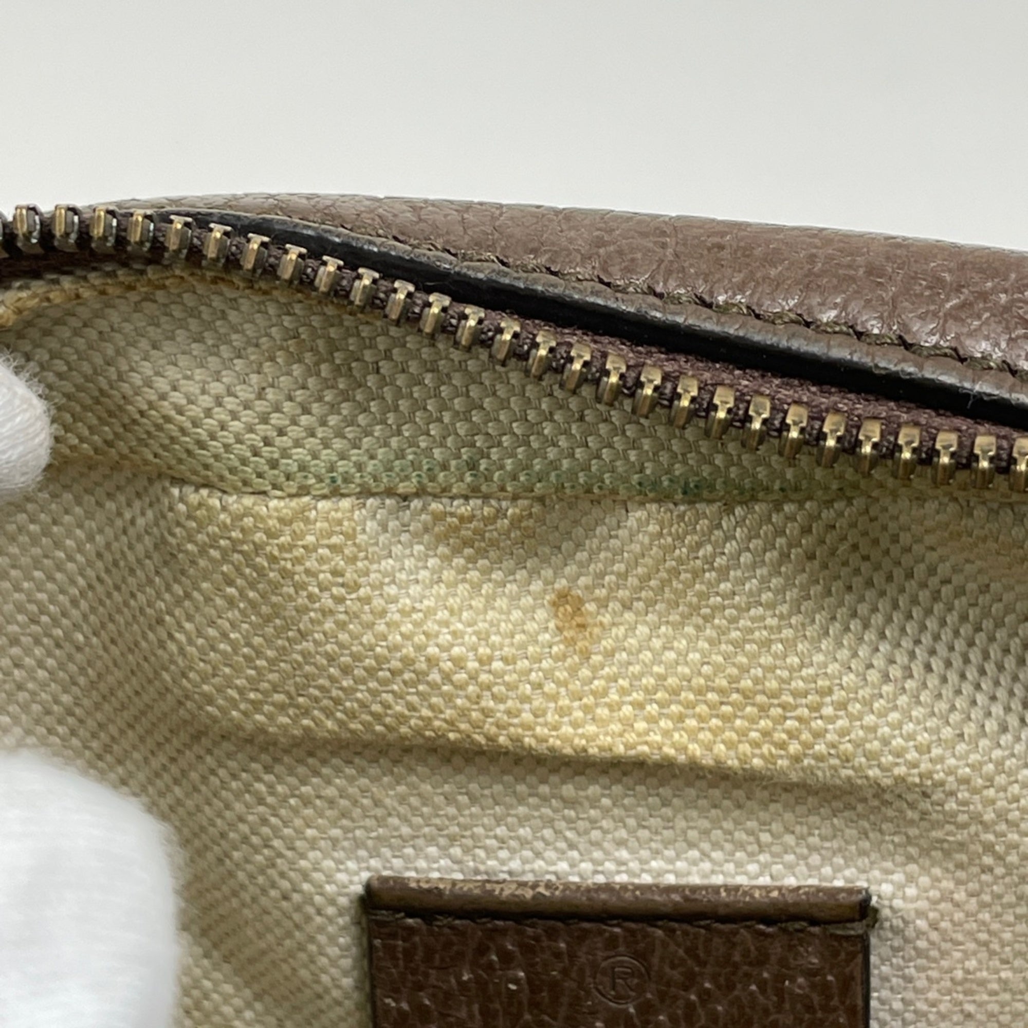 Gucci Brown Coated Canvas Shoulder Bag (Pre-Owned)