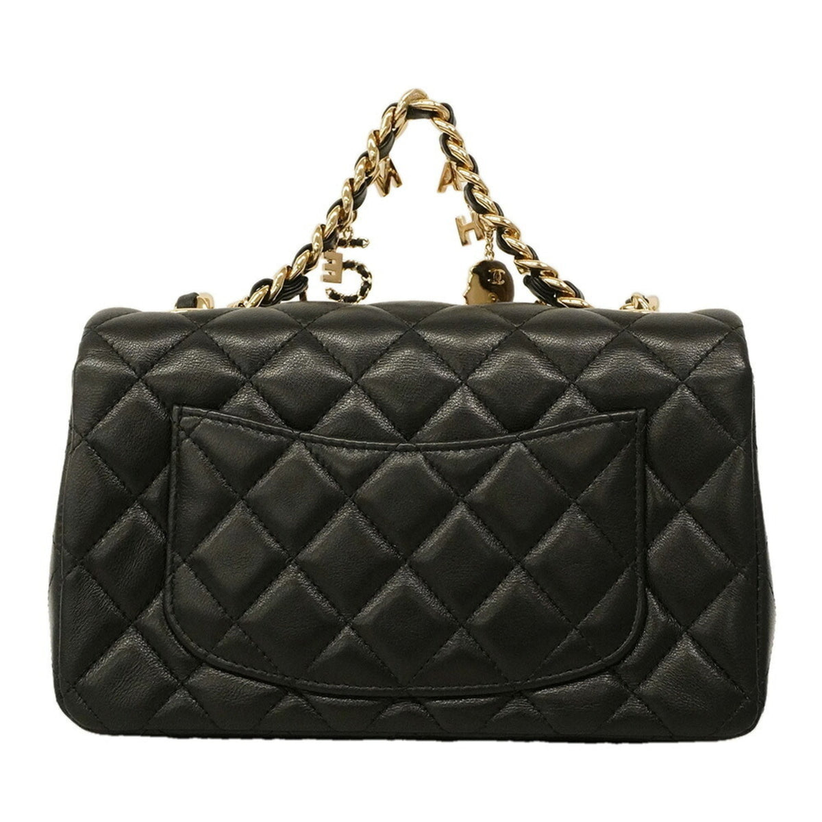 Chanel Black Leather Shoulder Bag (Pre-Owned)