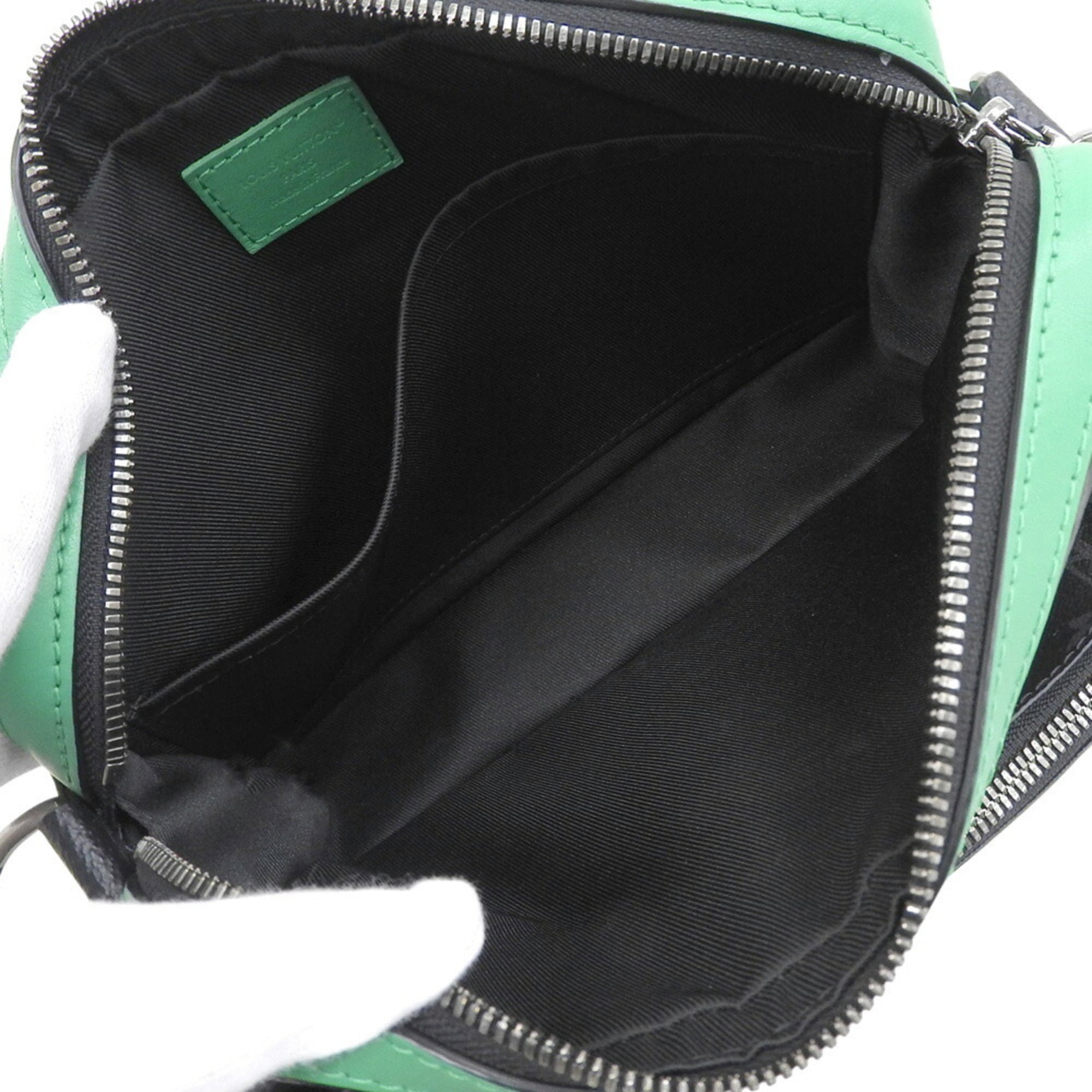 Louis Vuitton Green Monogram Eclipse Pvc Shoulder Bag (Pre-Owned)