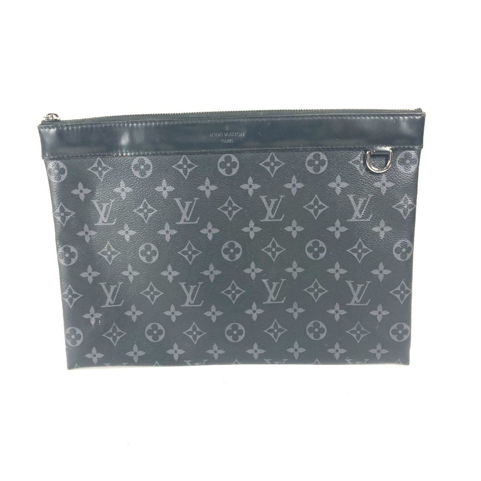 Louis Vuitton Black Monogram Eclipse Monogram Eclipse Clutch Bag Pochette Pouch (Pre-Owned)