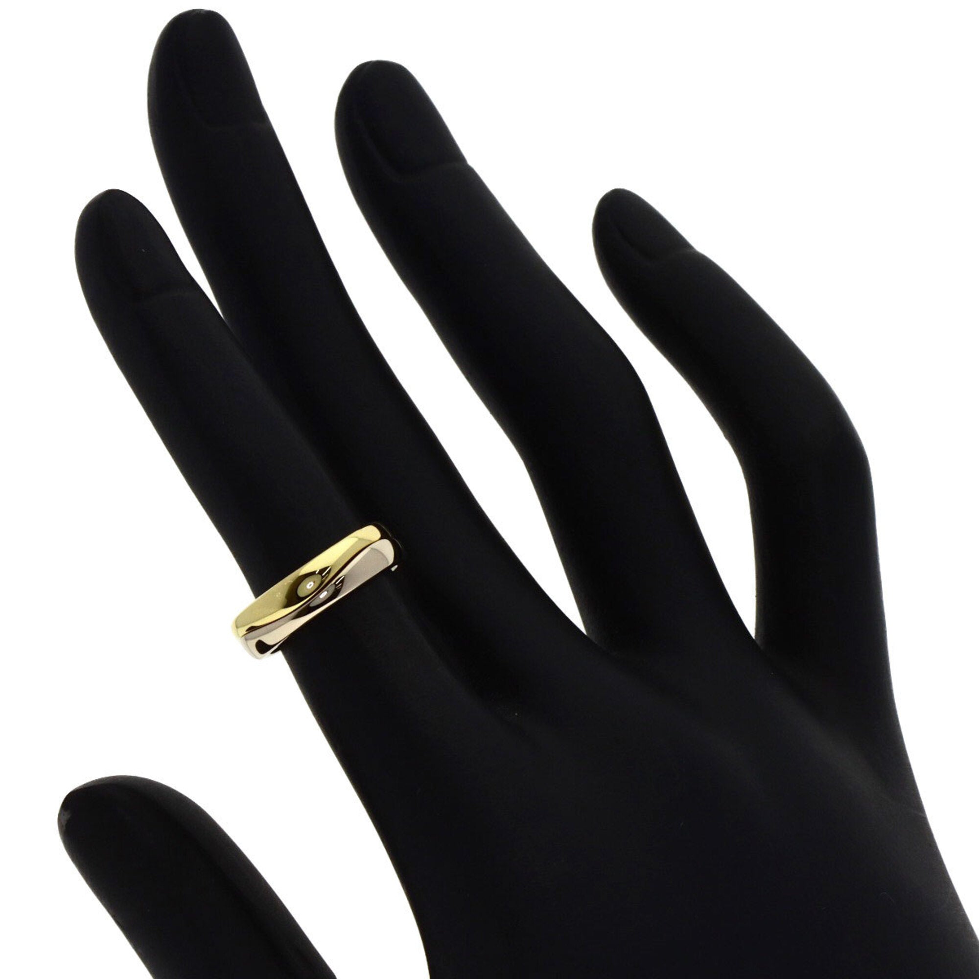 Cartier Yellow Gold (18K) White Gold (18K) Band Ring (Pre-Owned)
