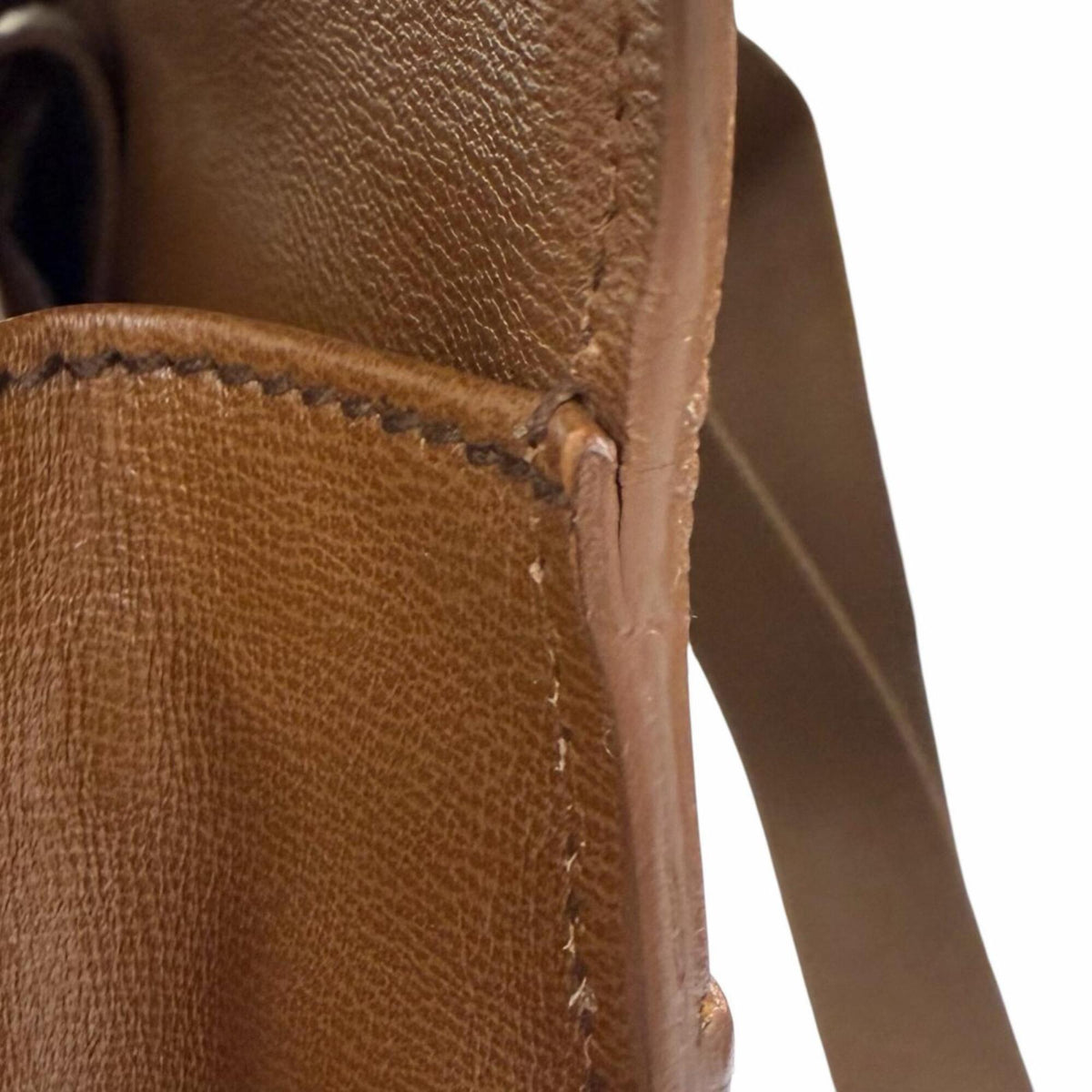 Salvatore Ferragamo Brown Leather Briefcase (Pre-Owned)
