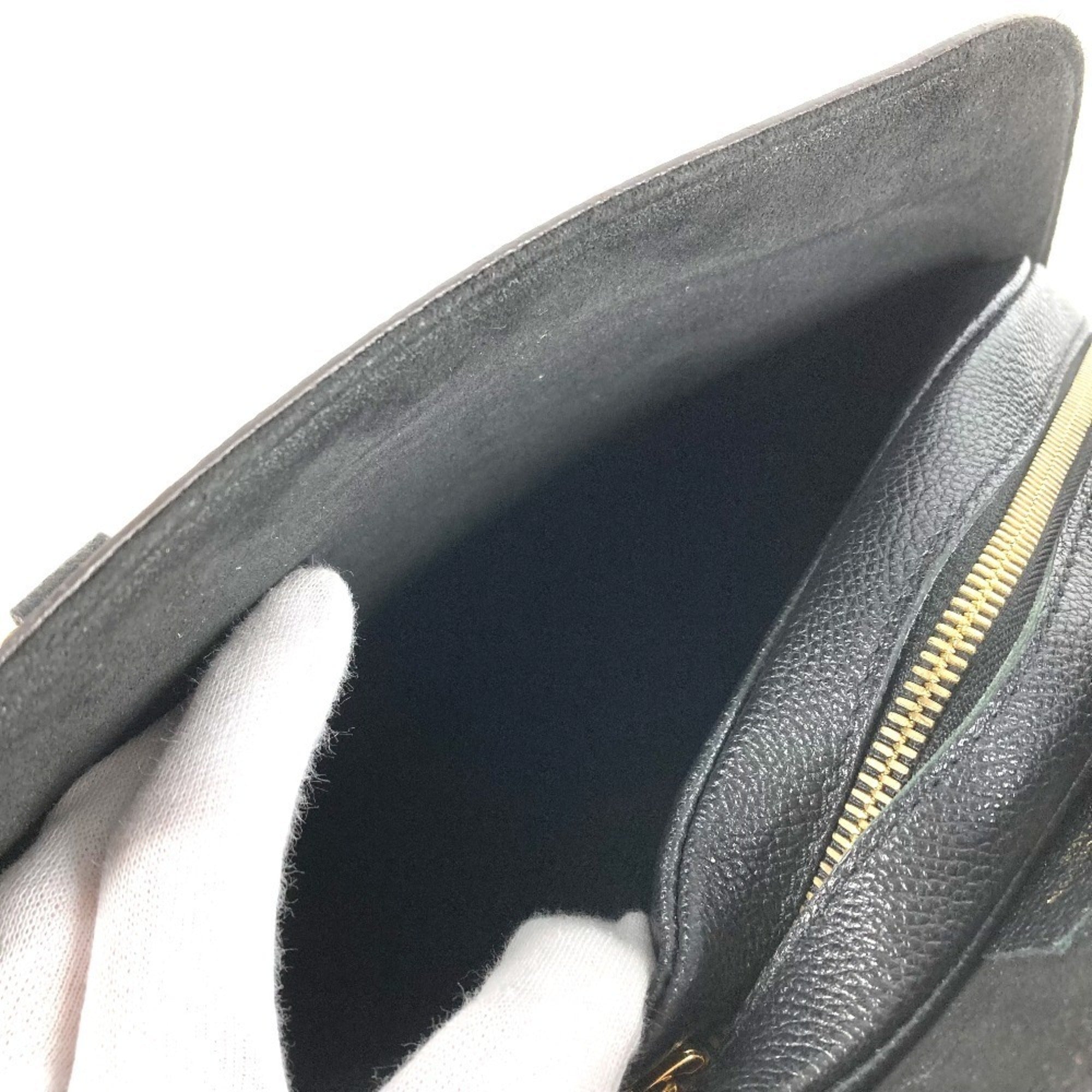 Louis Vuitton Black Brown Noir Monogram Canvas Leather Handbag Tote Bag (Pre-Owned)