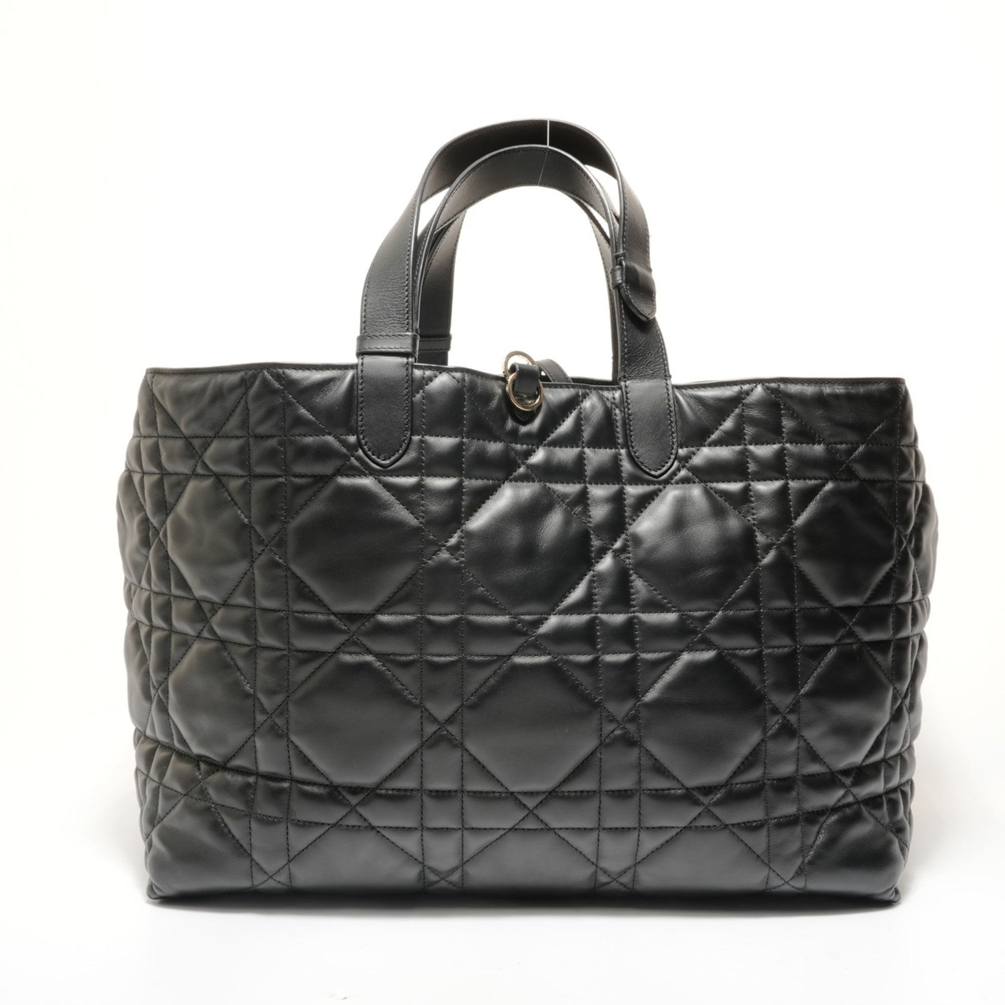 Christian Dior Black Leather Tote Bag (Pre-Owned)