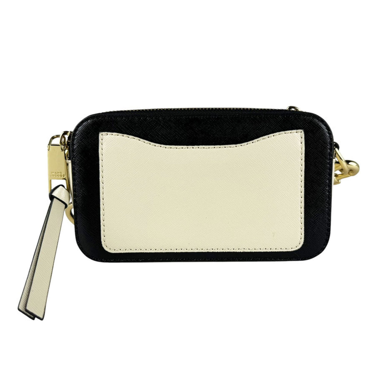 Marc Jacobs Black Ivory Coated Canvas Shoulder Bag (Pre-Owned)
