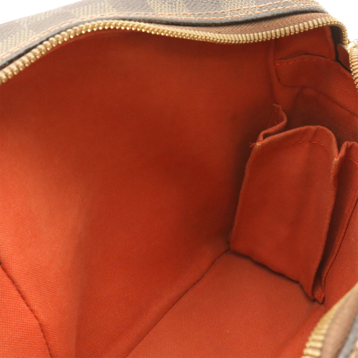 Louis Vuitton Brown Damier Canvas White Pvc Pochette Shoulder Bag (Pre-Owned)
