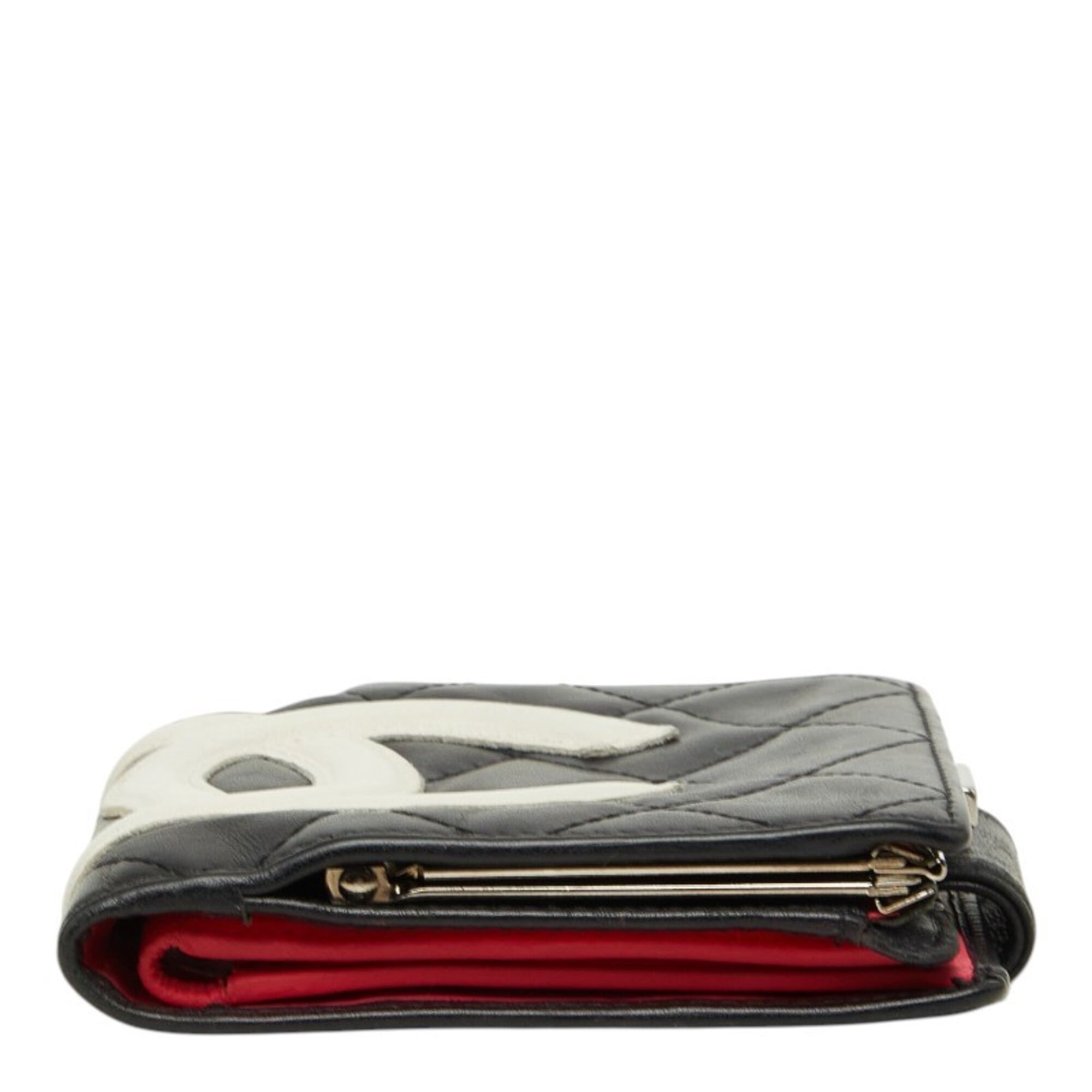 Chanel Black Pink Leather Wallet (Bi-Fold) (Pre-Owned)