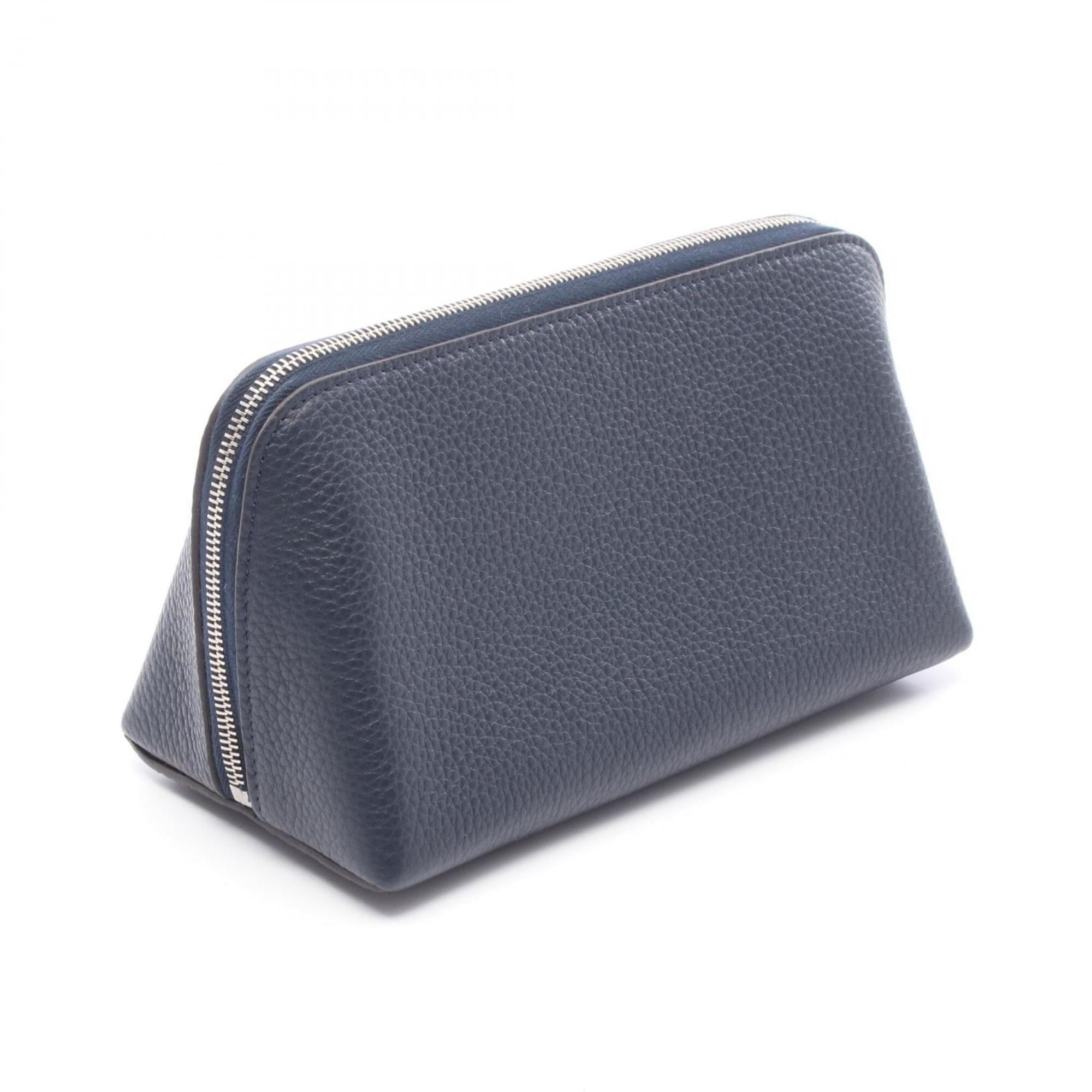 Celine Navy Leather Handbag Pouch (Pre-Owned)