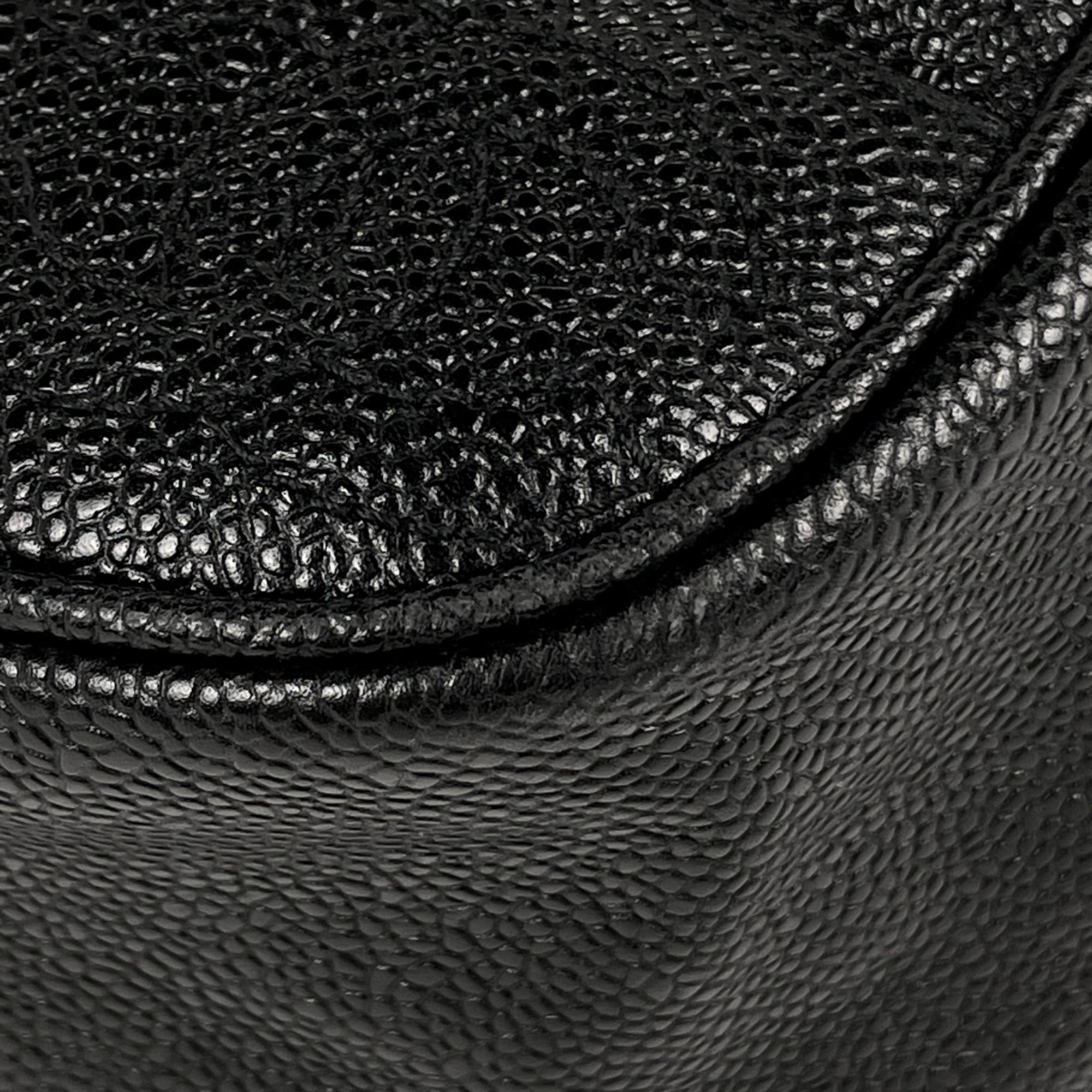 Chanel Black Grained Calfskin Backpack (Pre-Owned)