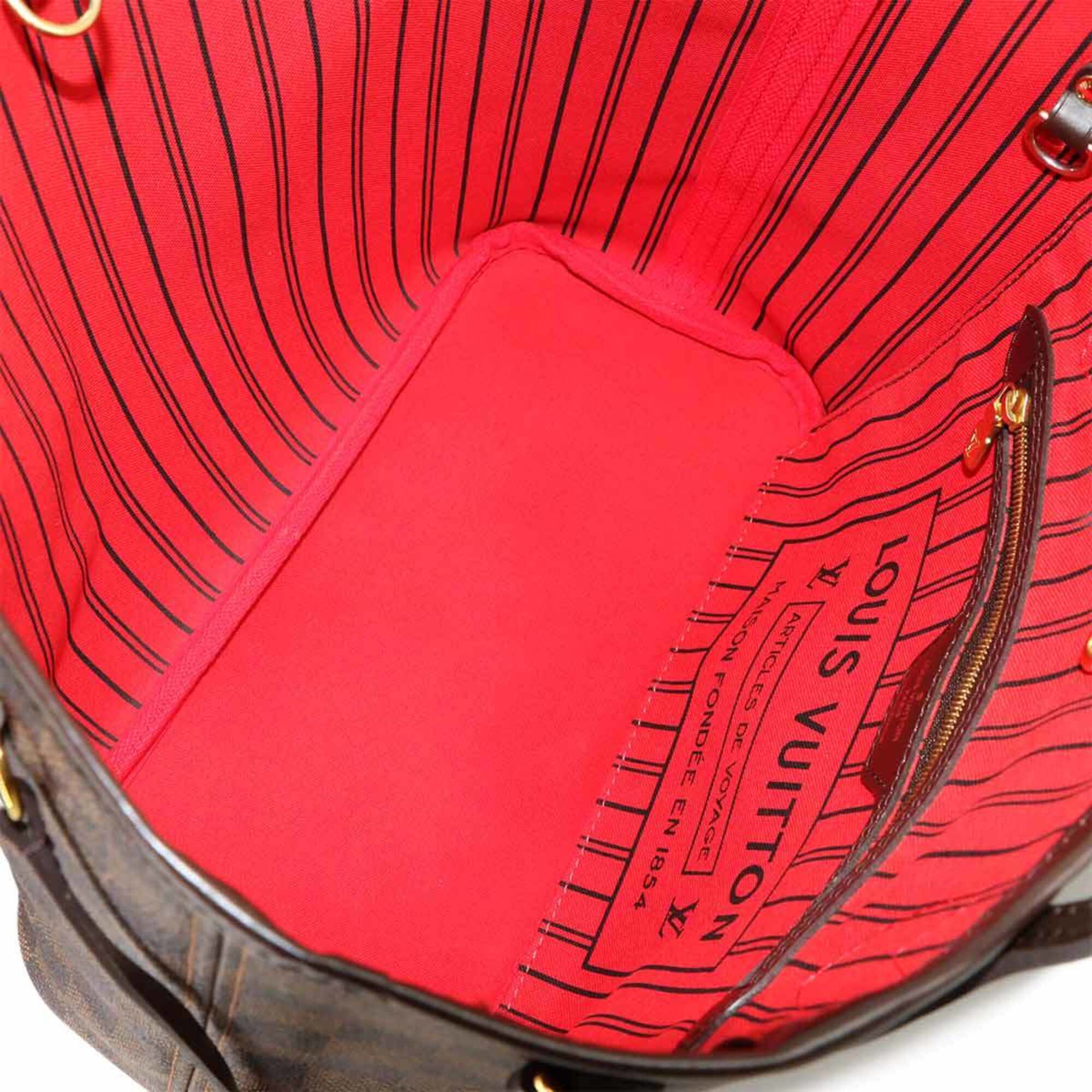 Louis Vuitton Brown Damier Canvas Ebene Damier Canvas Handbag Pouch Tote Bag (Pre-Owned)