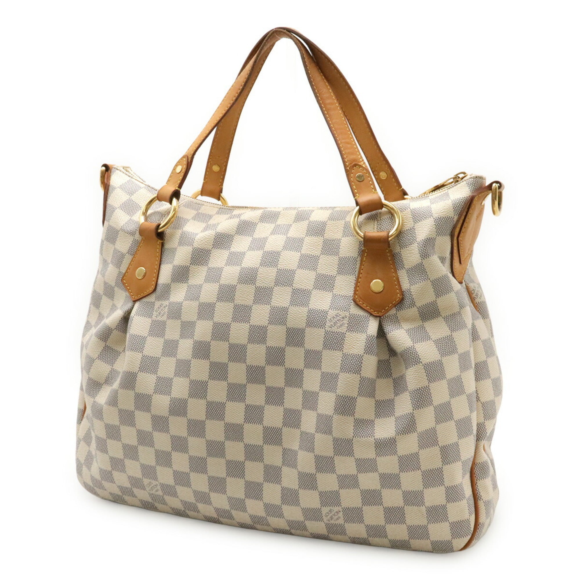 Louis Vuitton Ivory Damier Azur Canvas Pvc Coated Canvas Handbag Tote Bag (Pre-Owned)