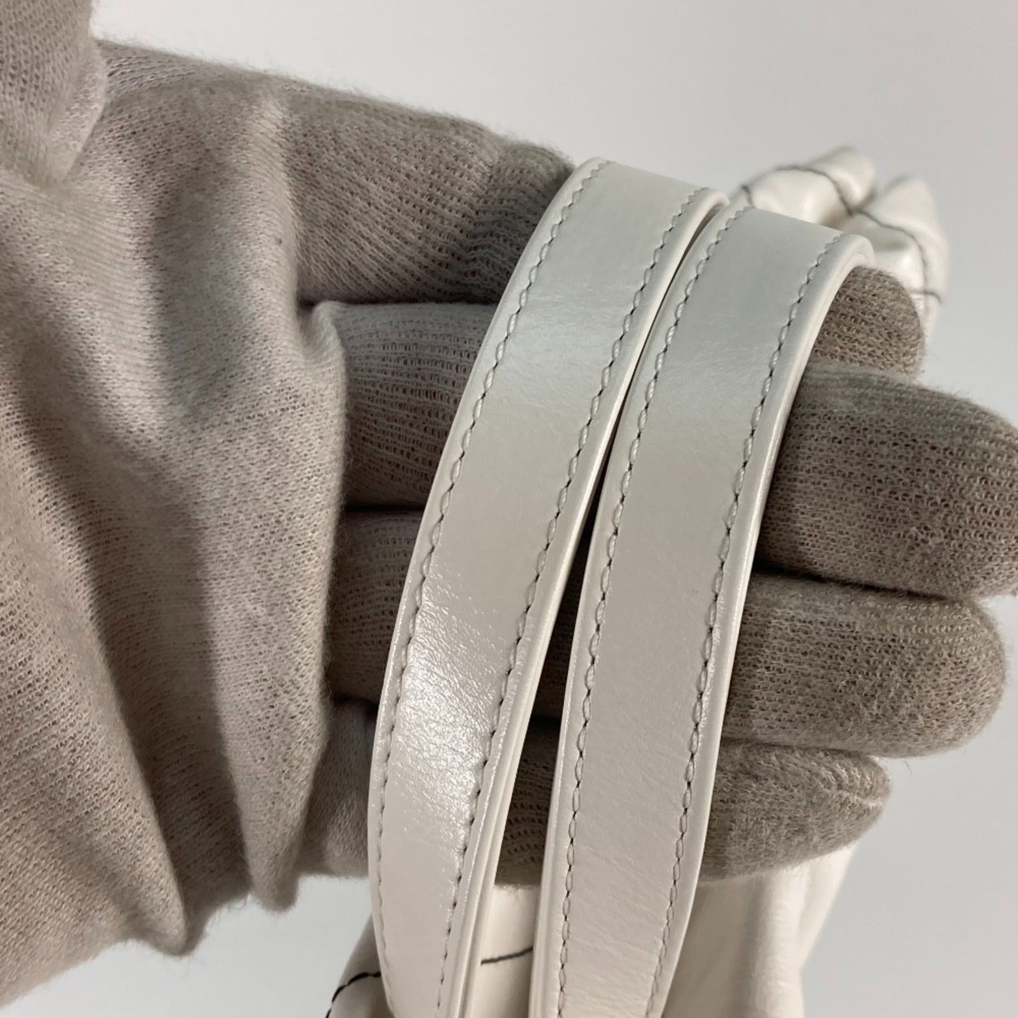 Chanel Black White Leather Backpack (Pre-Owned)