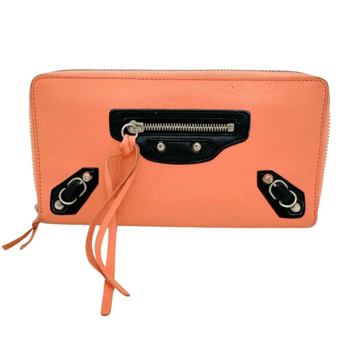 Balenciaga Pink Leather Coin Purse/Coin Case (Pre-Owned)