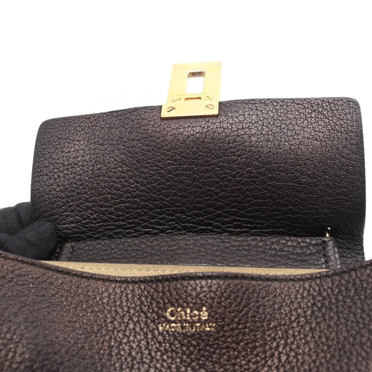 Chloé Black Leather Handbag Shoulder Bag (Pre-Owned)