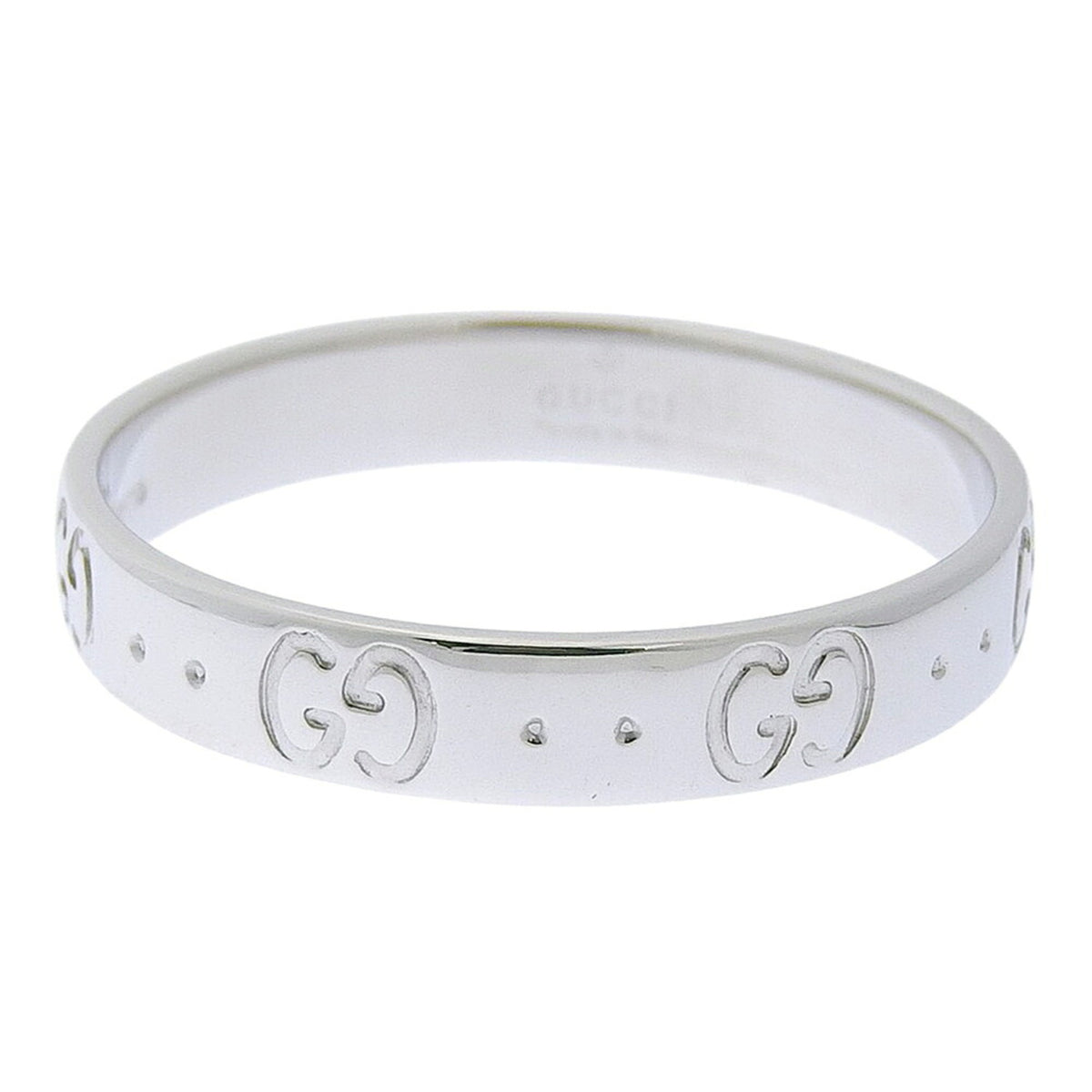 Gucci White Gold (18K) Band Ring (Pre-Owned)