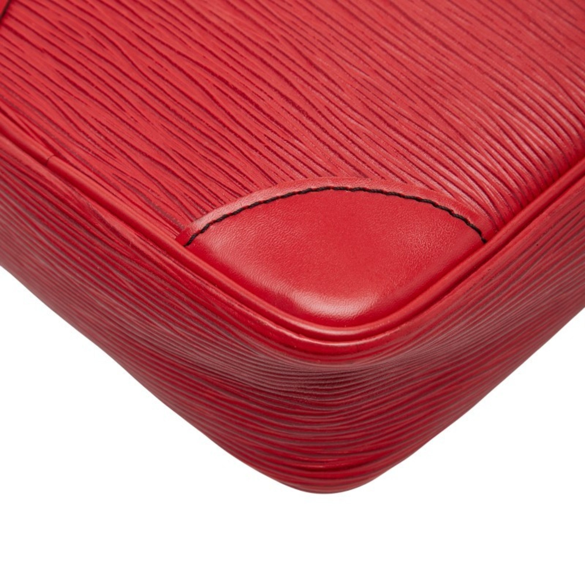 Louis Vuitton Castilian Red Leather Shoulder Bag (Pre-Owned)