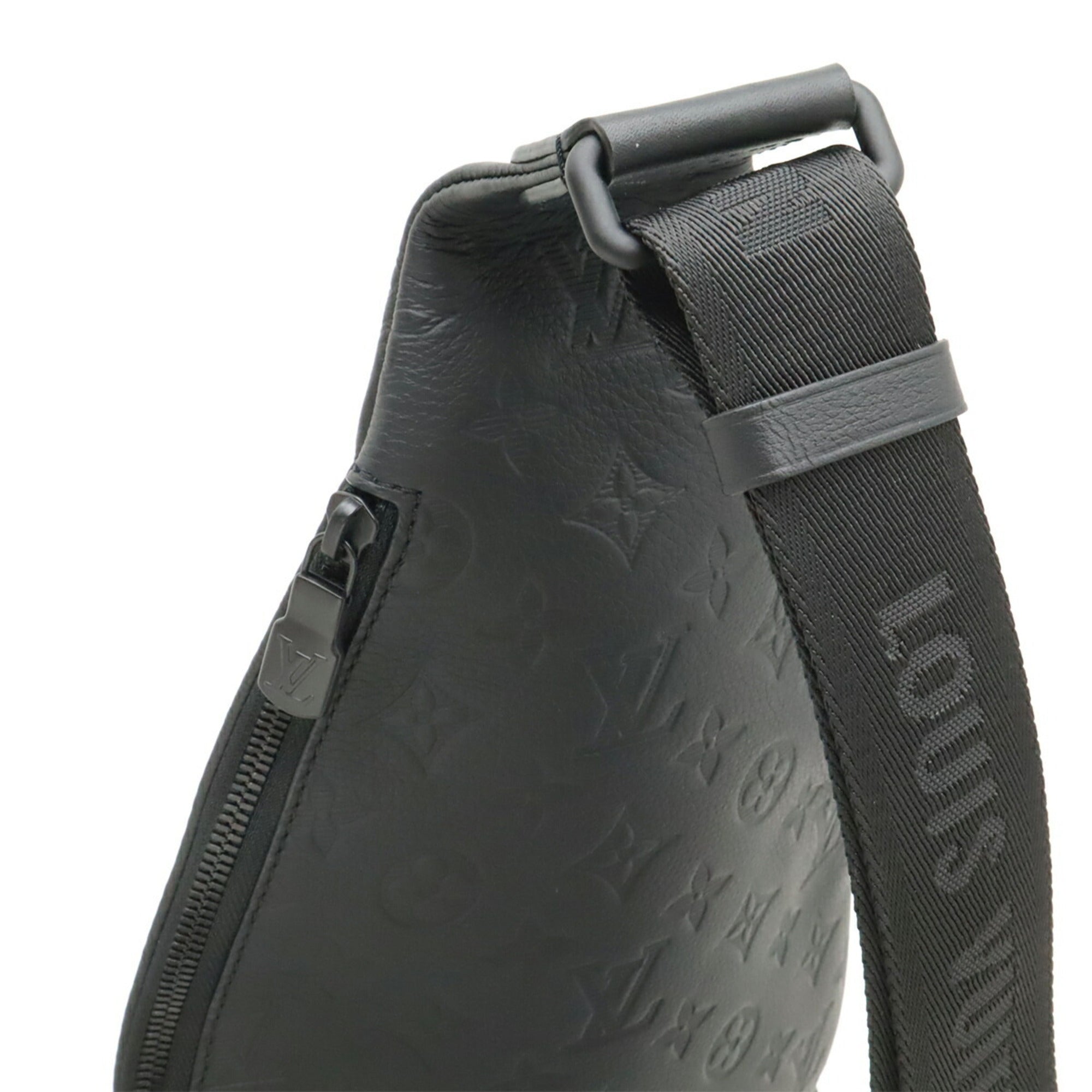 Louis Vuitton Black Noir Leather Shoulder Bag Sling Bag (Pre-Owned)