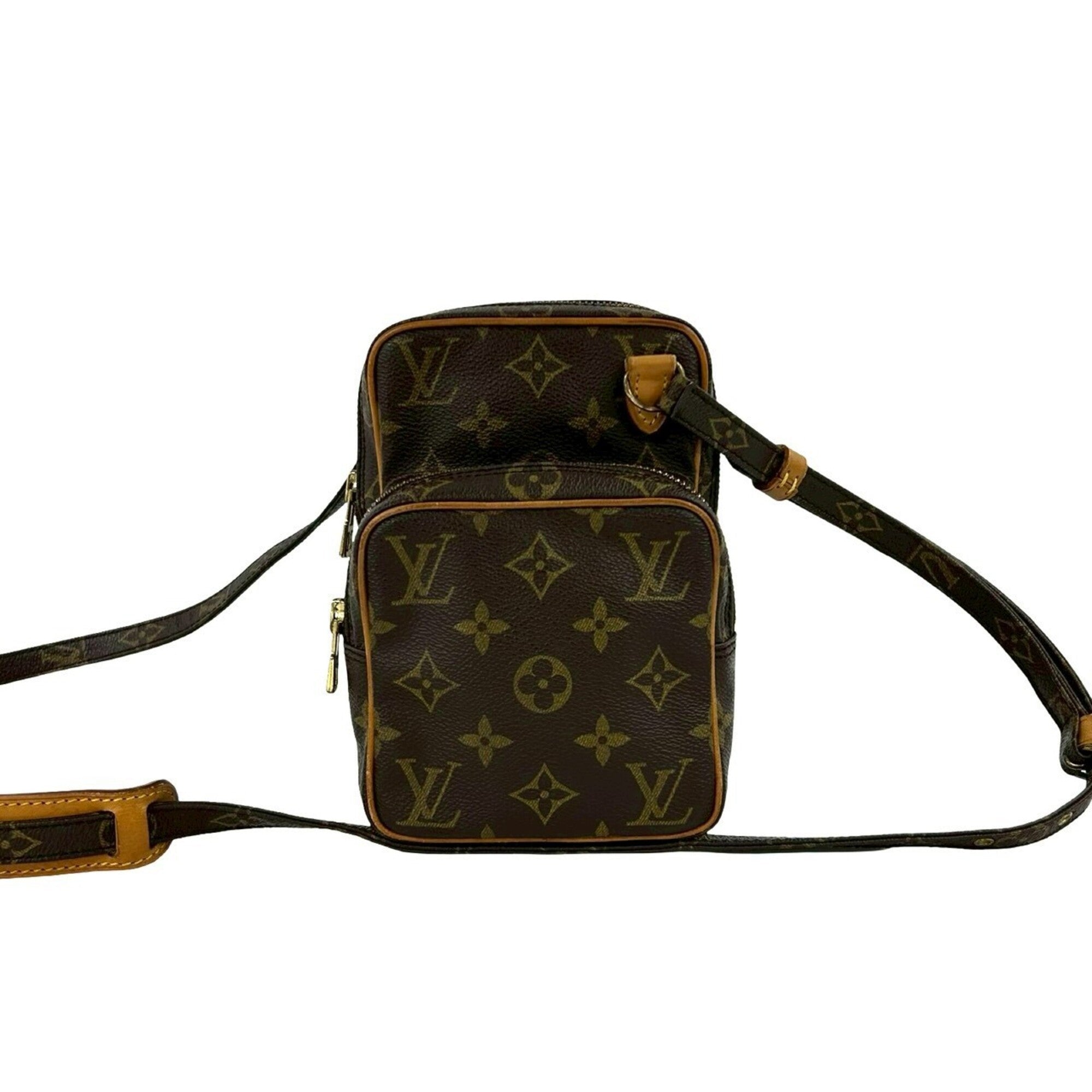 Louis Vuitton Brown Leather Pvc Pochette Shoulder Bag (Pre-Owned)