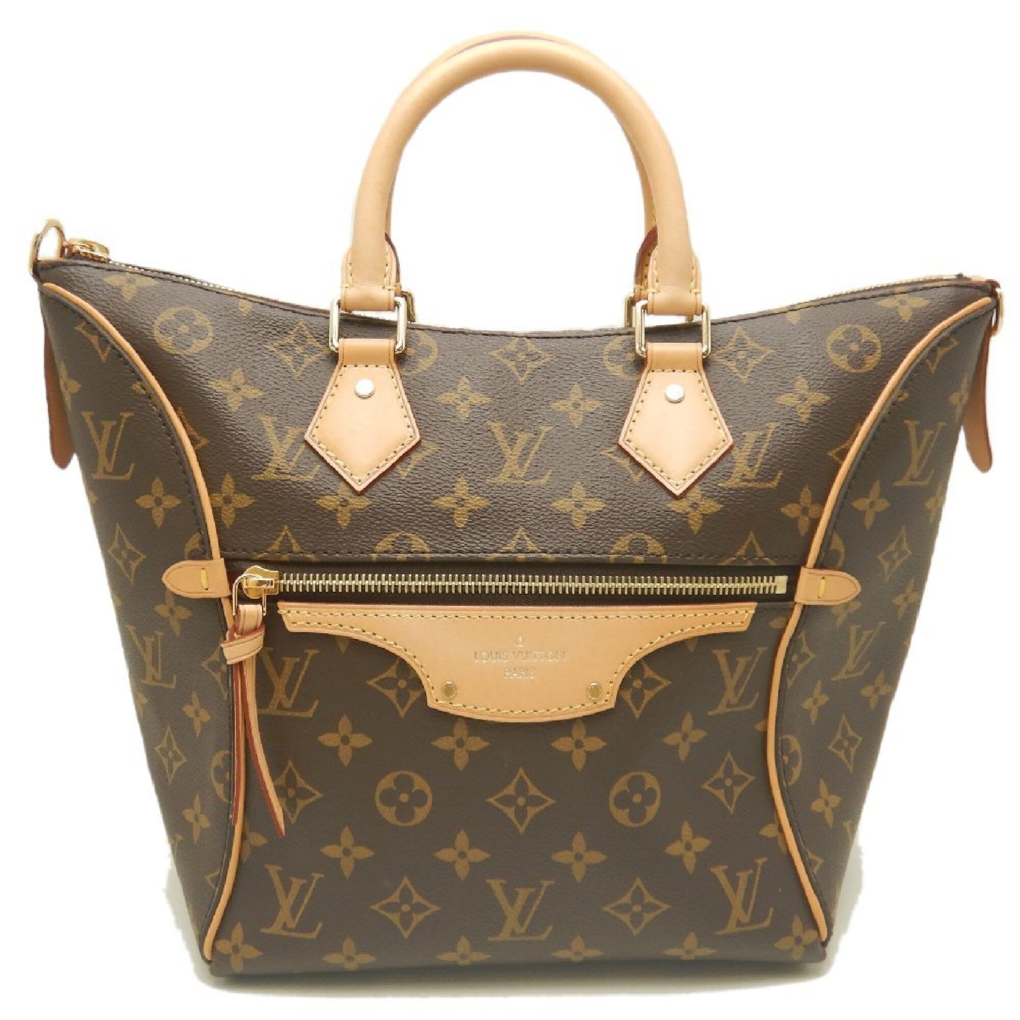 Louis Vuitton Brown Monogram Canvas Handbag (Pre-Owned)