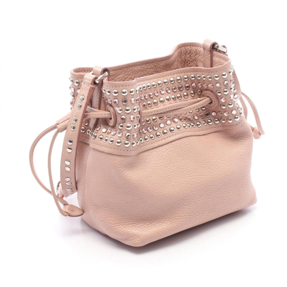 Miu Miu Pink Leather Handbag Shoulder Bag (Pre-Owned)