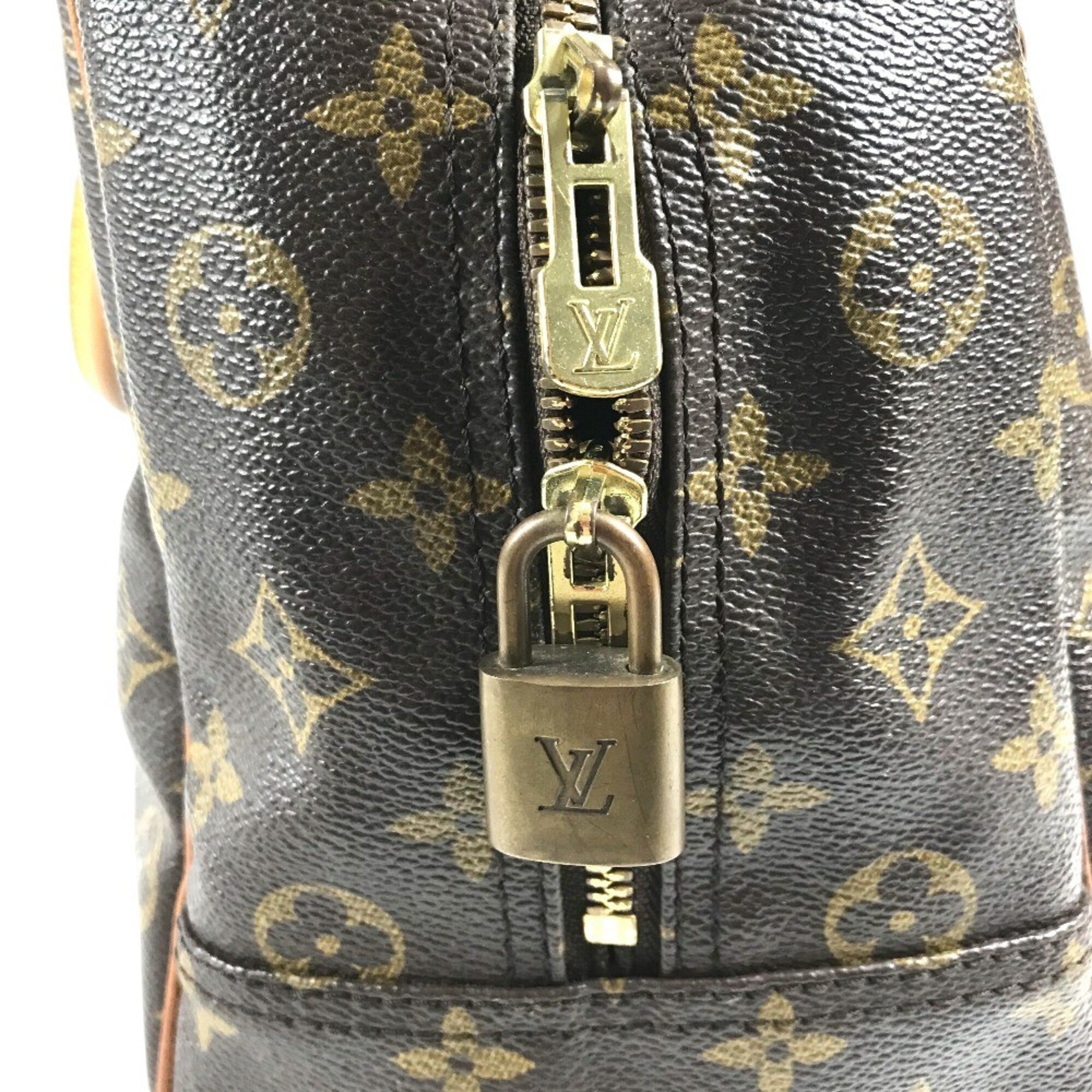 Louis Vuitton Brown Monogram Canvas Boston Bag Handbag Tote Bag (Pre-Owned)